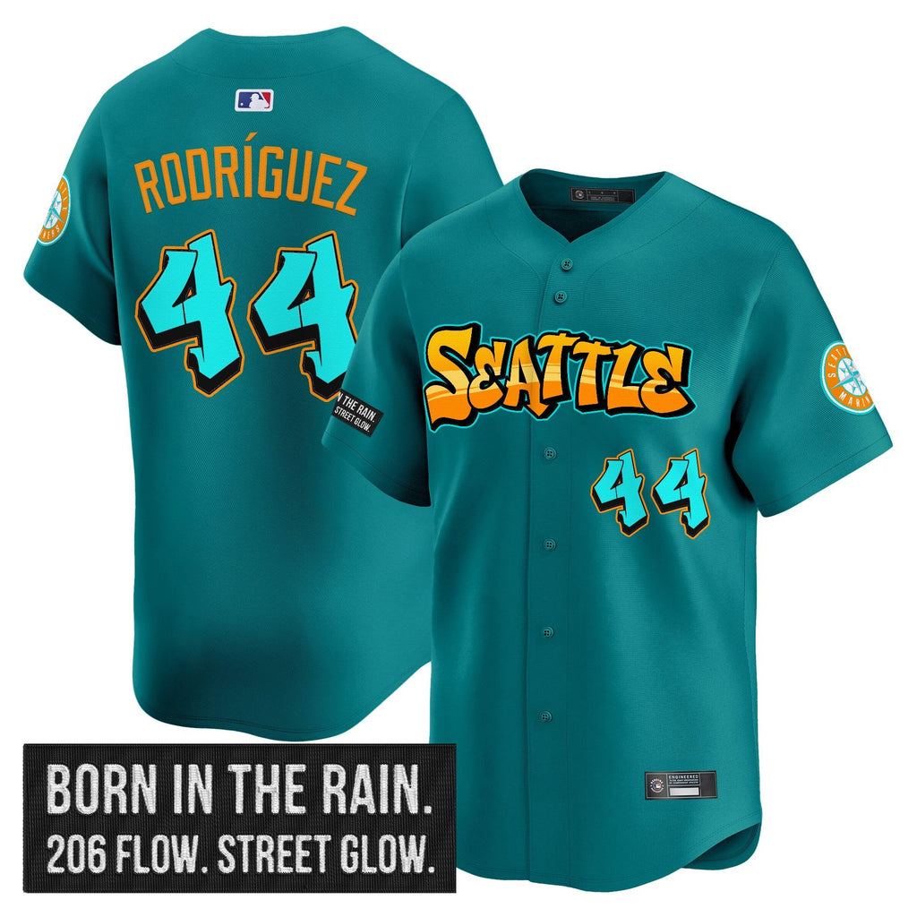 Men’s Seattle ‘Graffiti Emerald Drop Edition’ Vapor Premier Limited Jersey