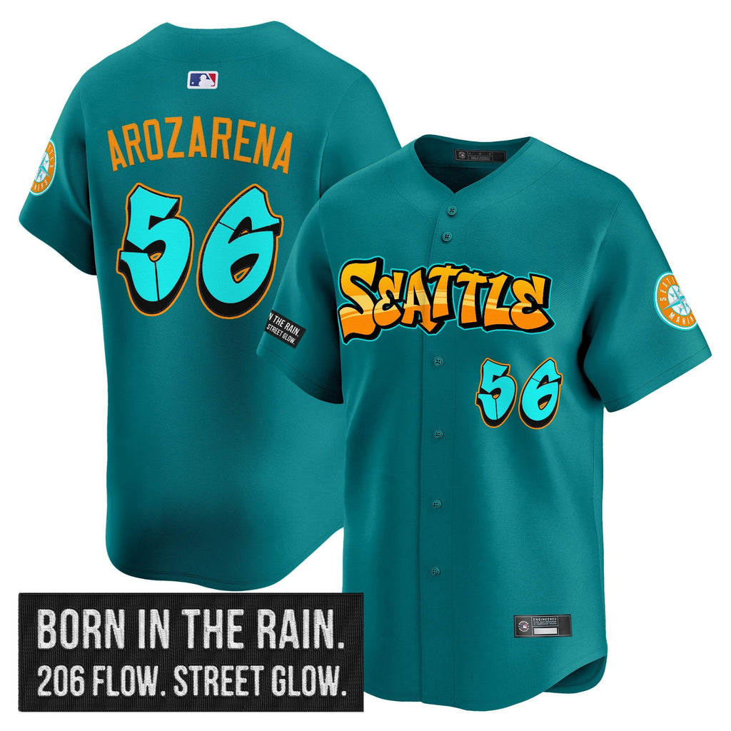 Men’s Seattle ‘Graffiti Emerald Drop Edition’ Vapor Premier Limited Jersey