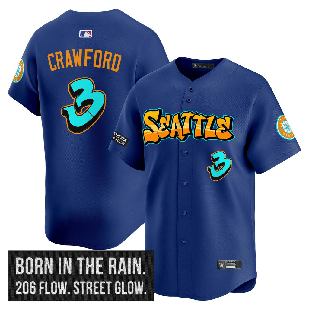 Men’s Seattle ‘Graffiti Emerald Drop Edition’ Vapor Premier Limited Jersey
