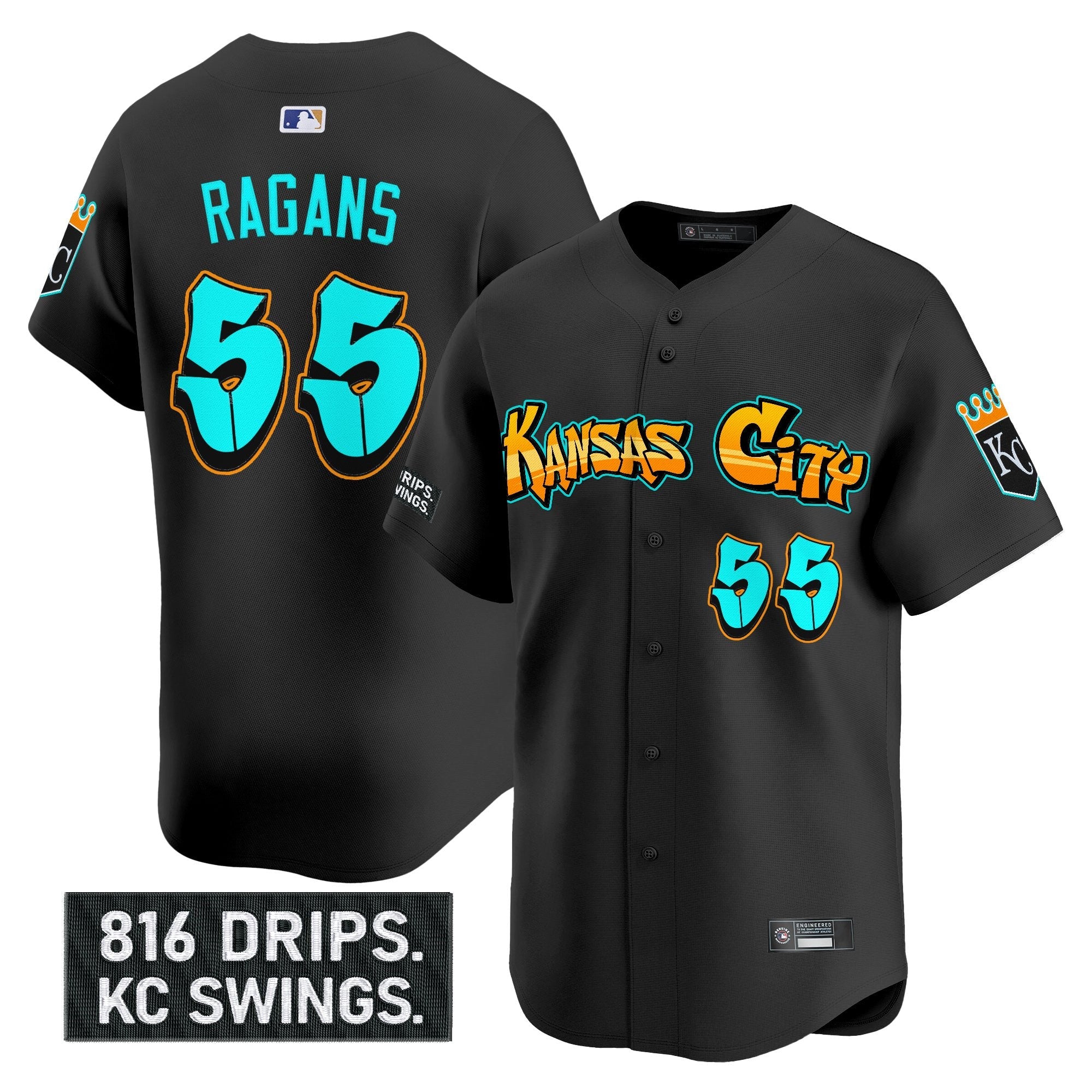Men’s Kansas City ‘Graffiti Crown Drop Edition’ Vapor Premier Limited Jersey