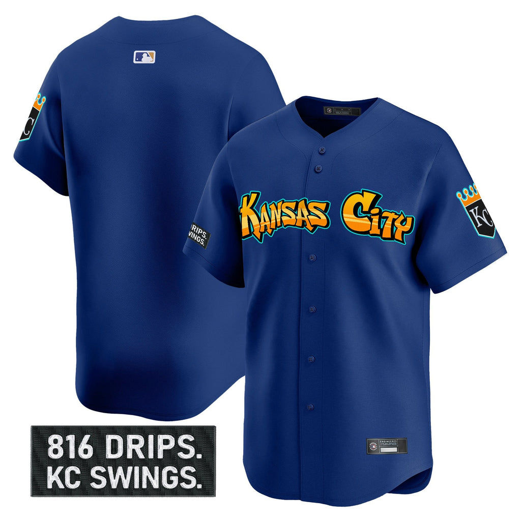 Men’s Kansas City ‘Graffiti Crown Drop Edition’ Vapor Premier Limited Jersey