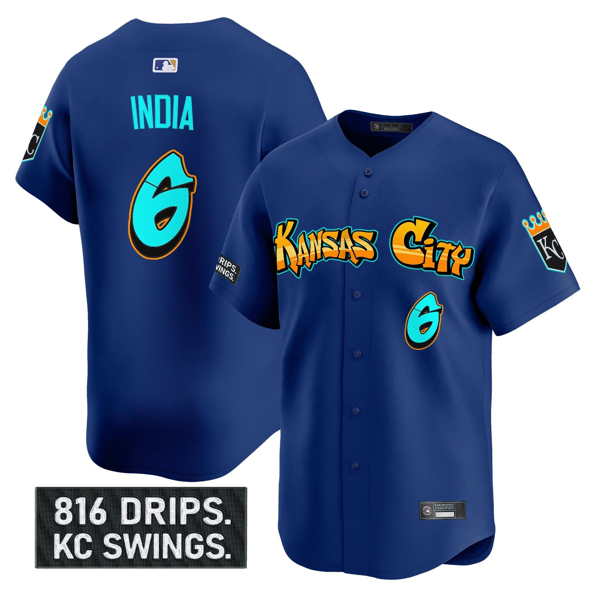 Men’s Kansas City ‘Graffiti Crown Drop Edition’ Vapor Premier Limited Jersey