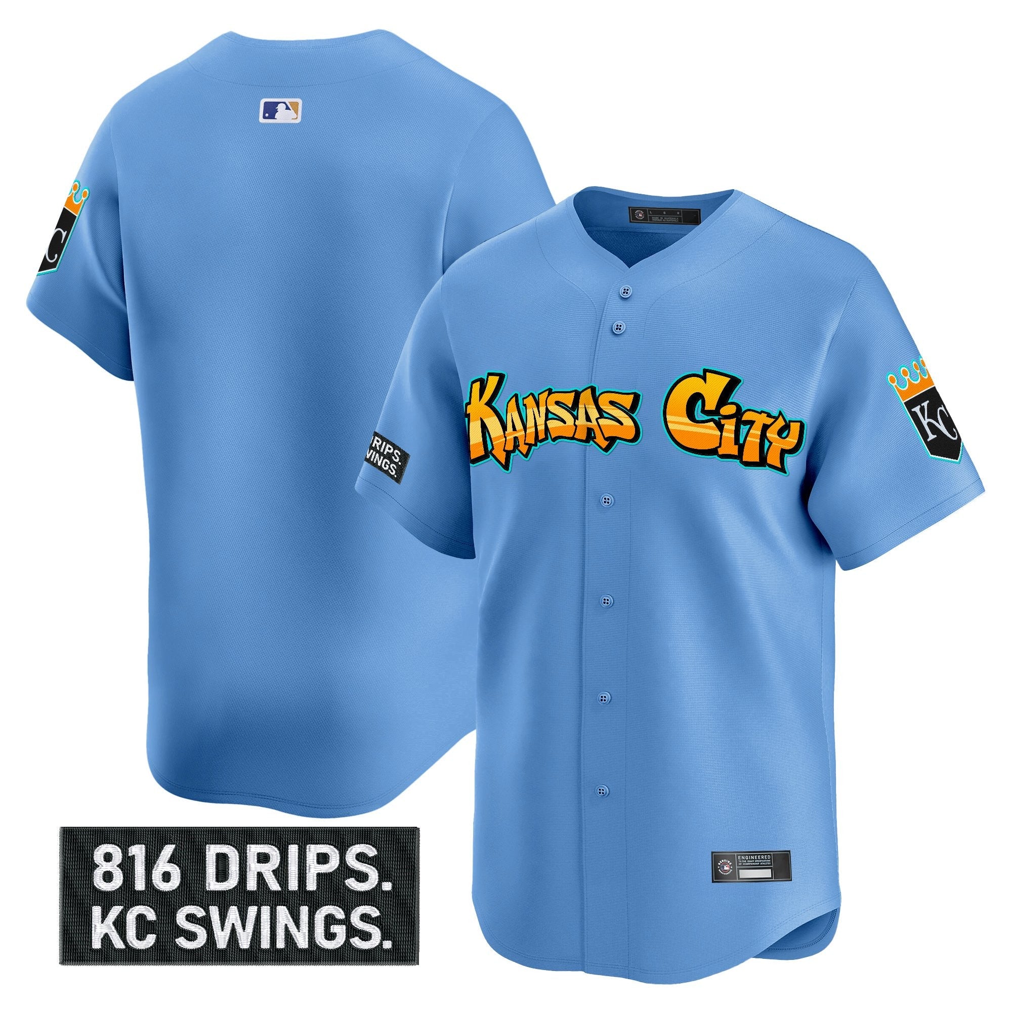 Men’s Kansas City ‘Graffiti Crown Drop Edition’ Vapor Premier Limited Jersey