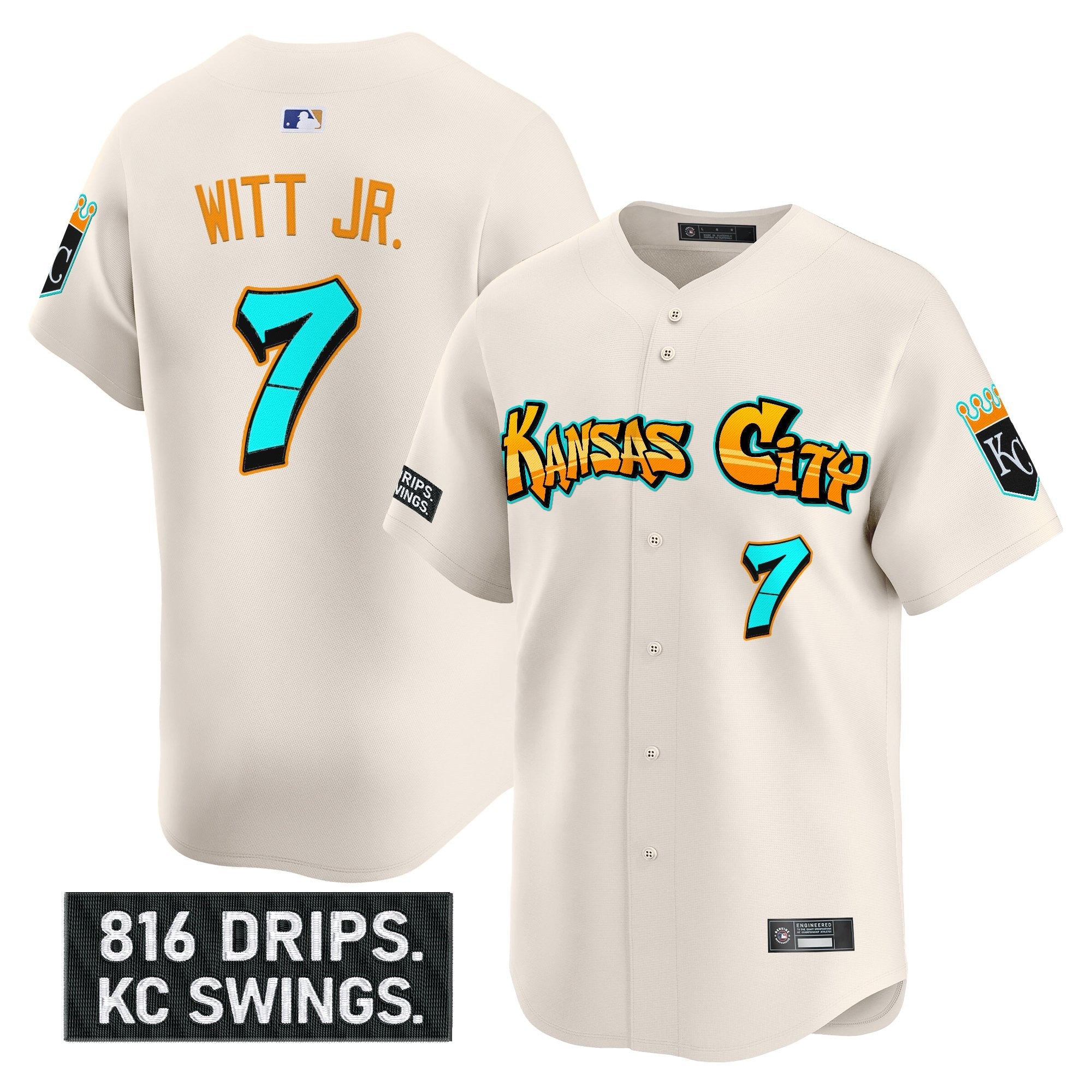 Men’s Kansas City ‘Graffiti Crown Drop Edition’ Vapor Premier Limited Jersey