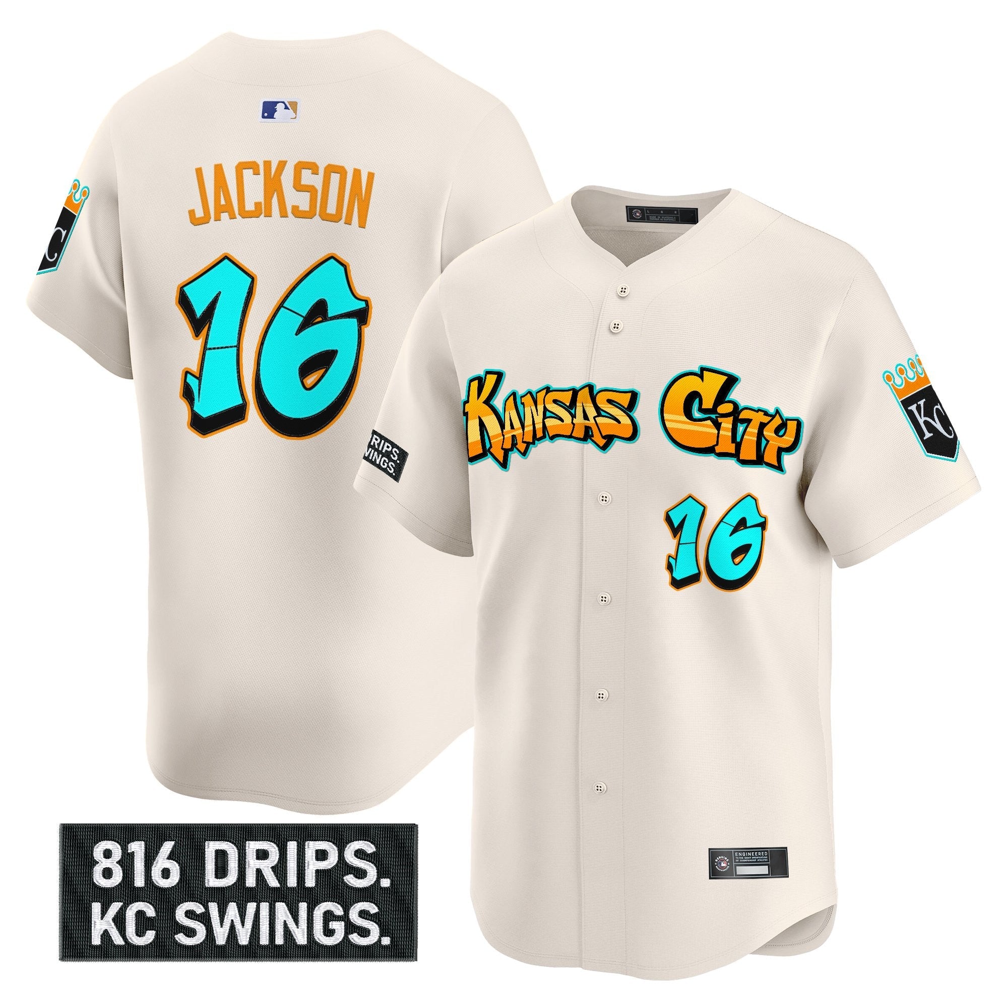 Men’s Kansas City ‘Graffiti Crown Drop Edition’ Vapor Premier Limited Jersey