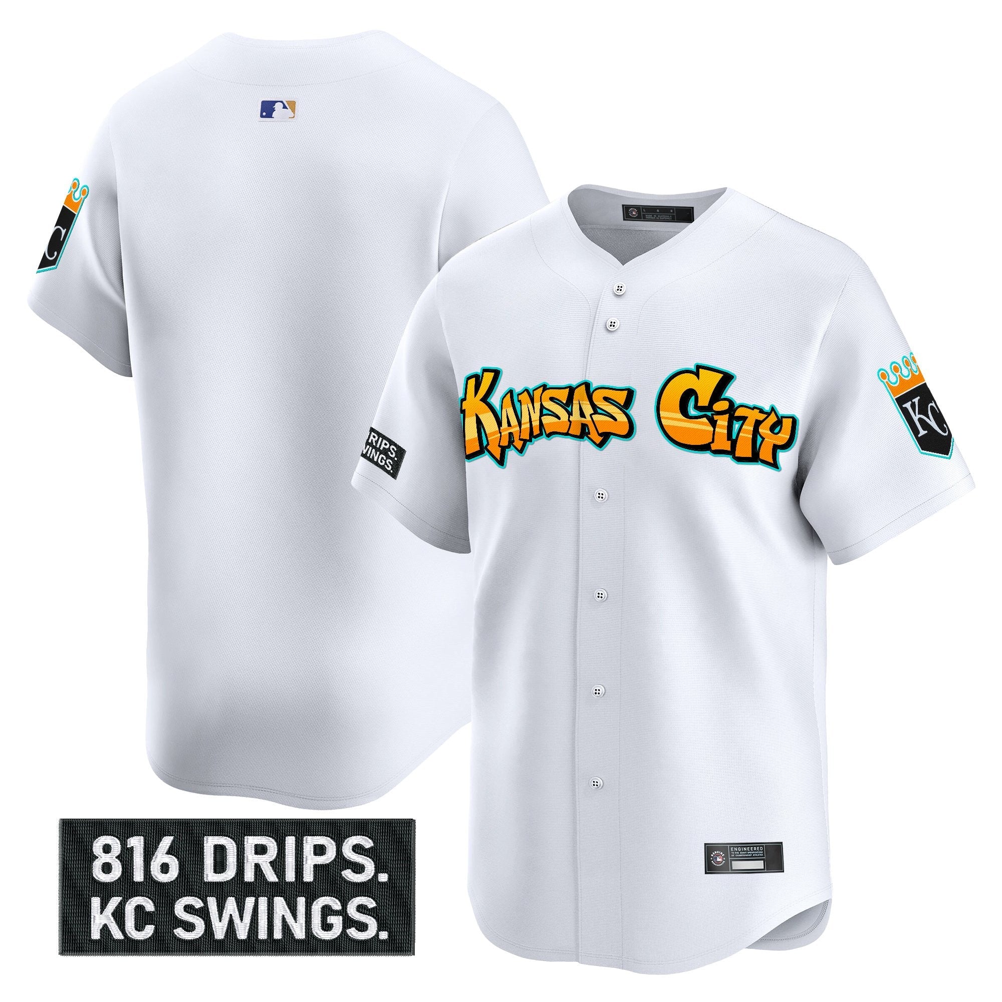 Men’s Kansas City ‘Graffiti Crown Drop Edition’ Vapor Premier Limited Jersey