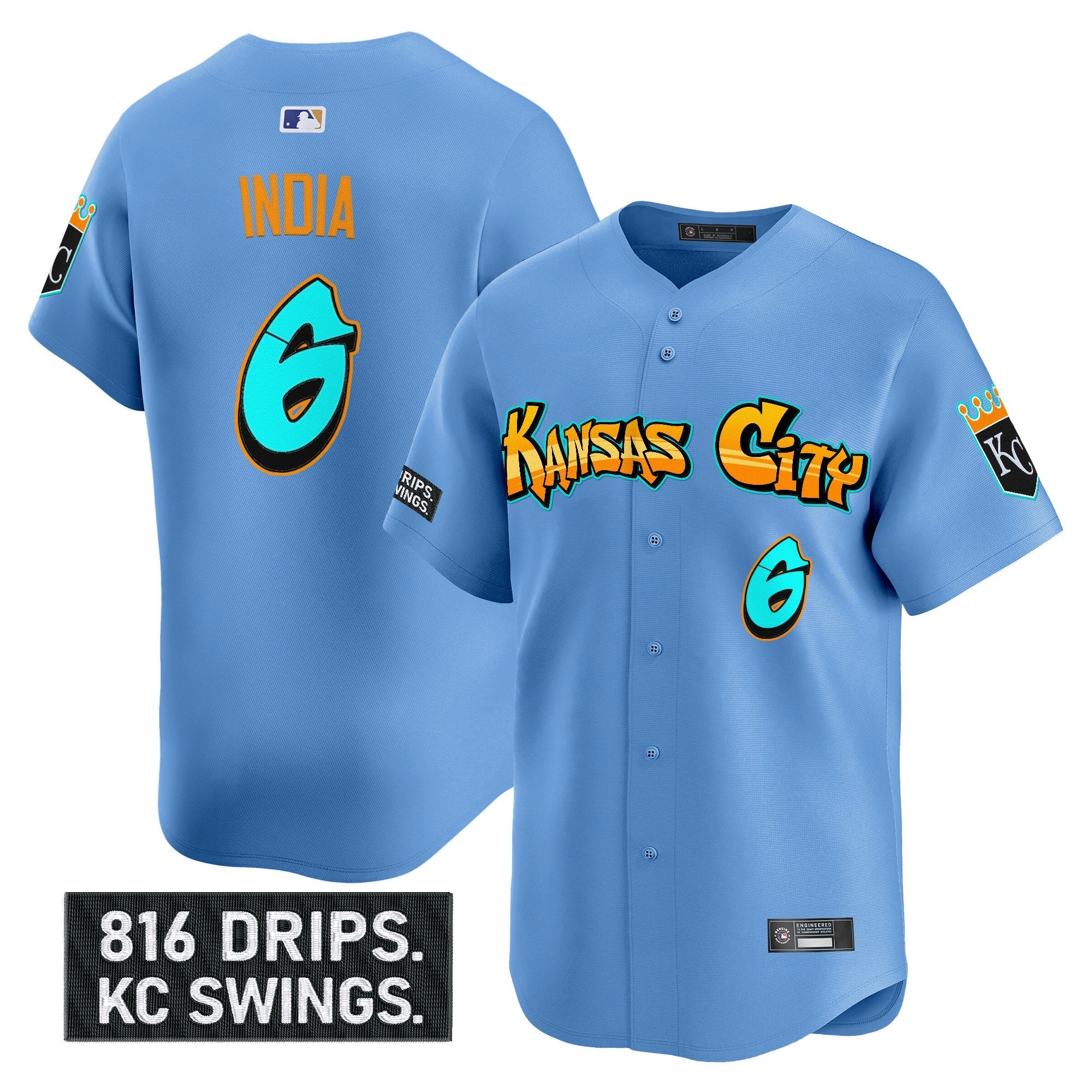 Men’s Kansas City ‘Graffiti Crown Drop Edition’ Vapor Premier Limited Jersey