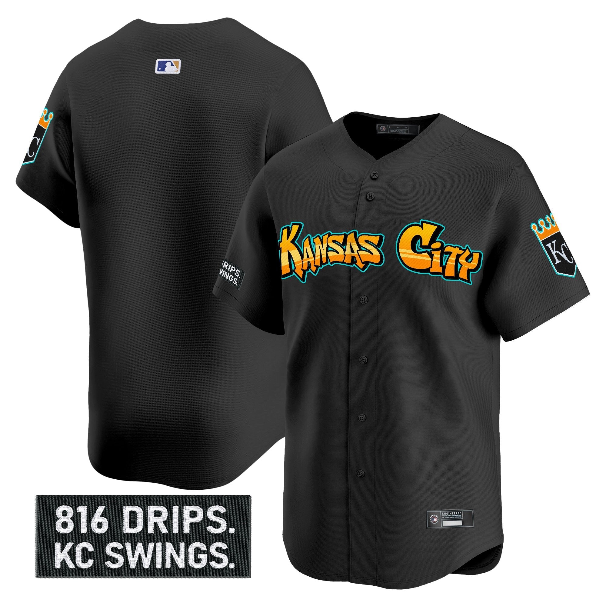Men’s Kansas City ‘Graffiti Crown Drop Edition’ Vapor Premier Limited Jersey