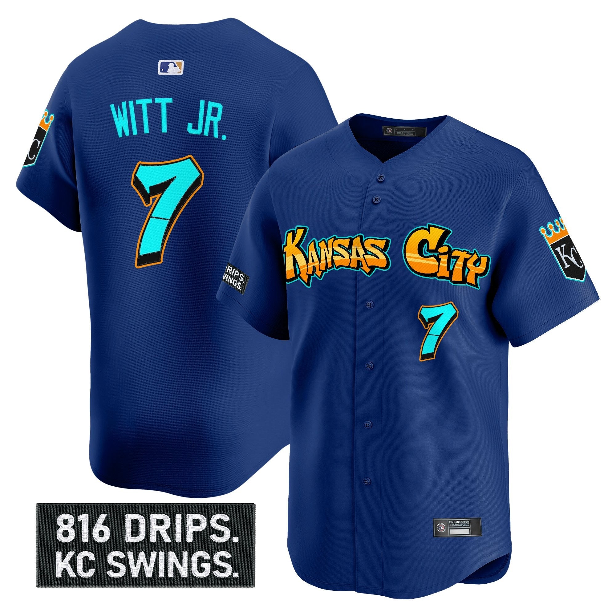 Men’s Kansas City ‘Graffiti Crown Drop Edition’ Vapor Premier Limited Jersey