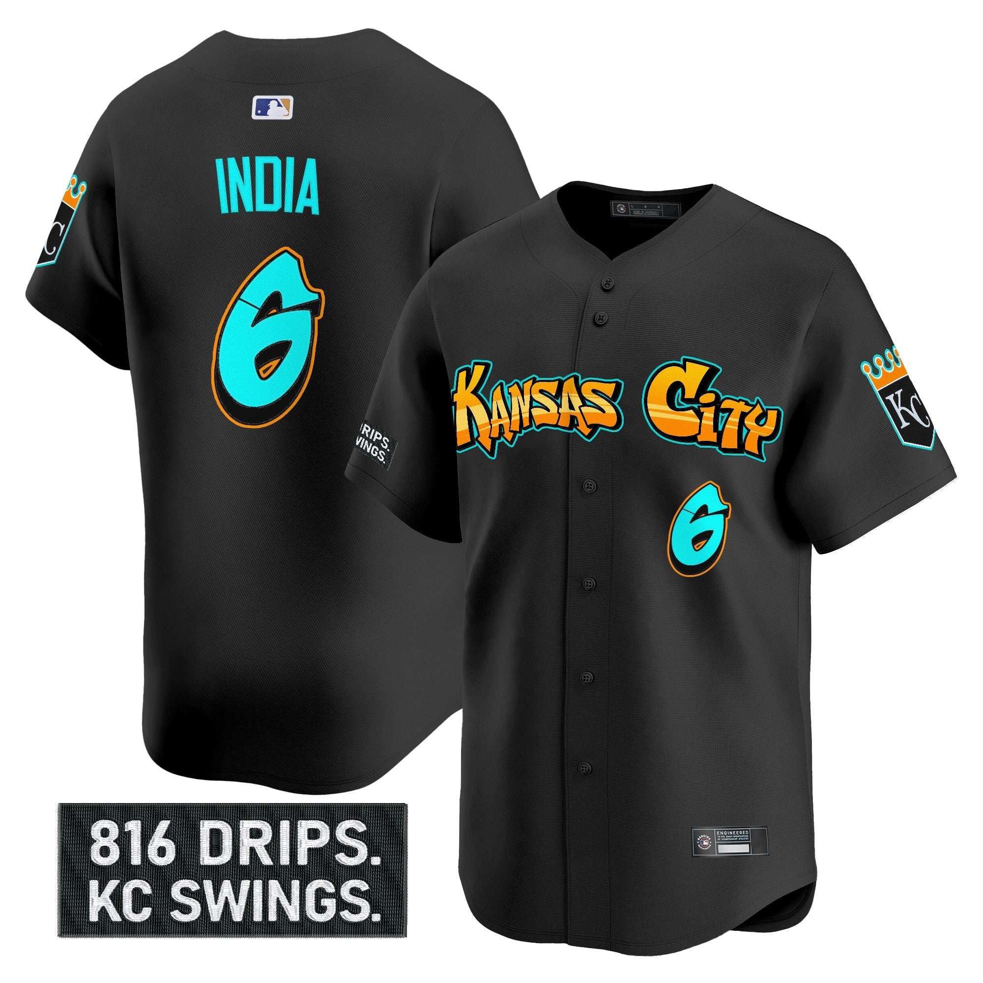 Men’s Kansas City ‘Graffiti Crown Drop Edition’ Vapor Premier Limited Jersey
