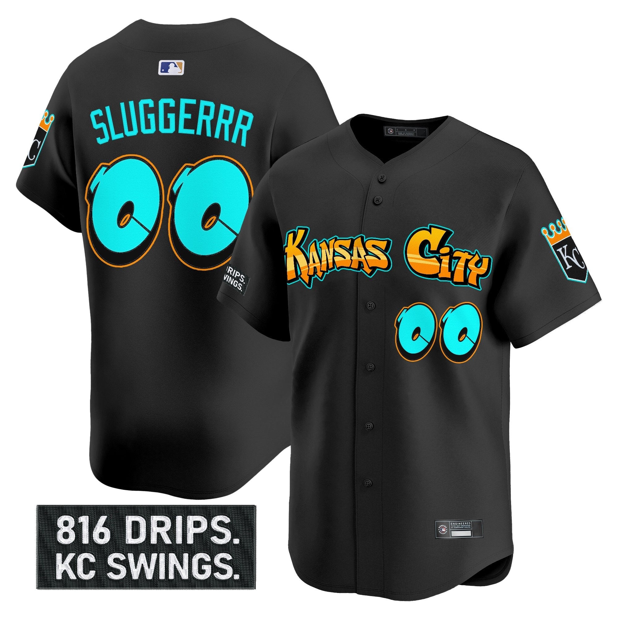 Men’s Kansas City ‘Graffiti Crown Drop Edition’ Vapor Premier Limited Jersey
