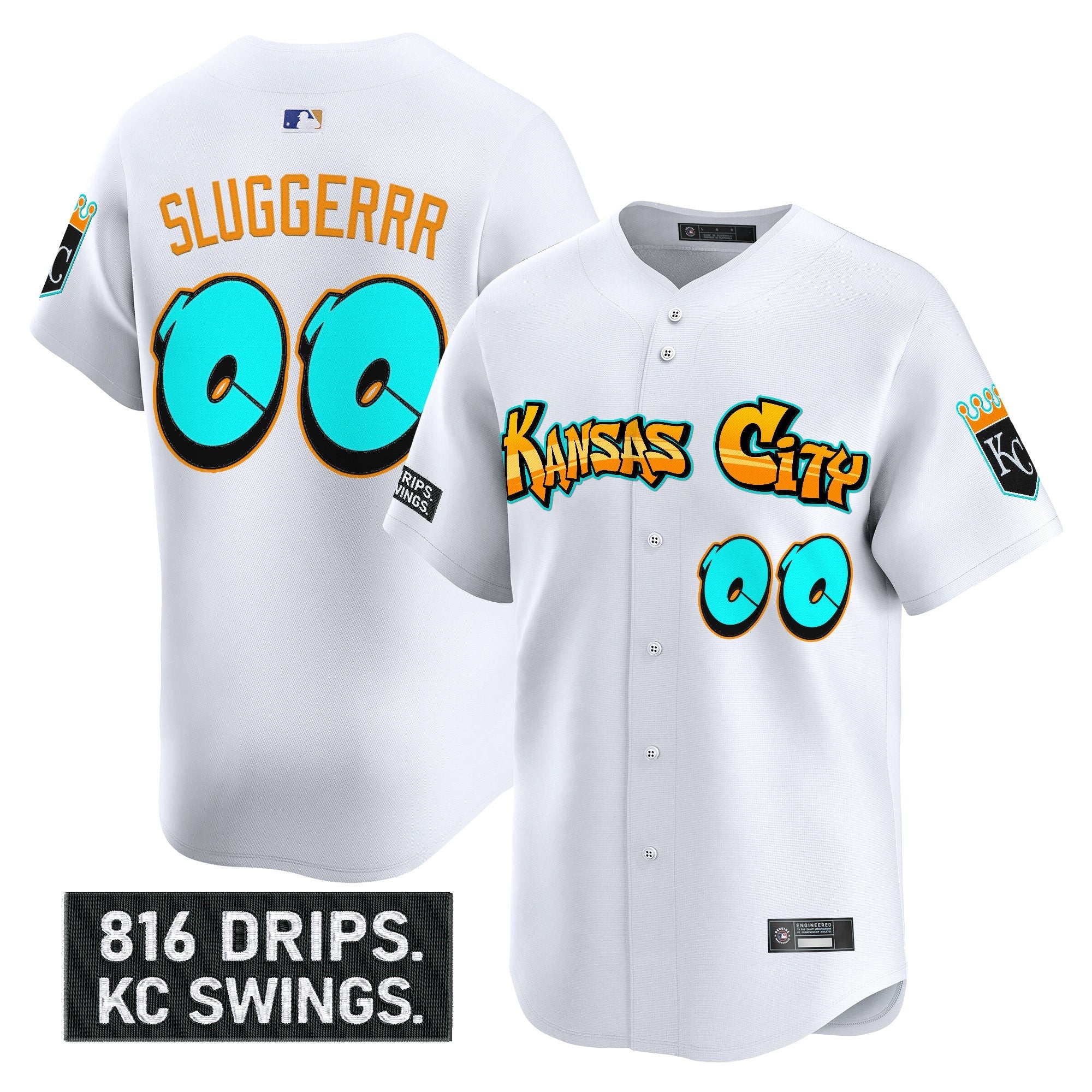 Men’s Kansas City ‘Graffiti Crown Drop Edition’ Vapor Premier Limited Jersey