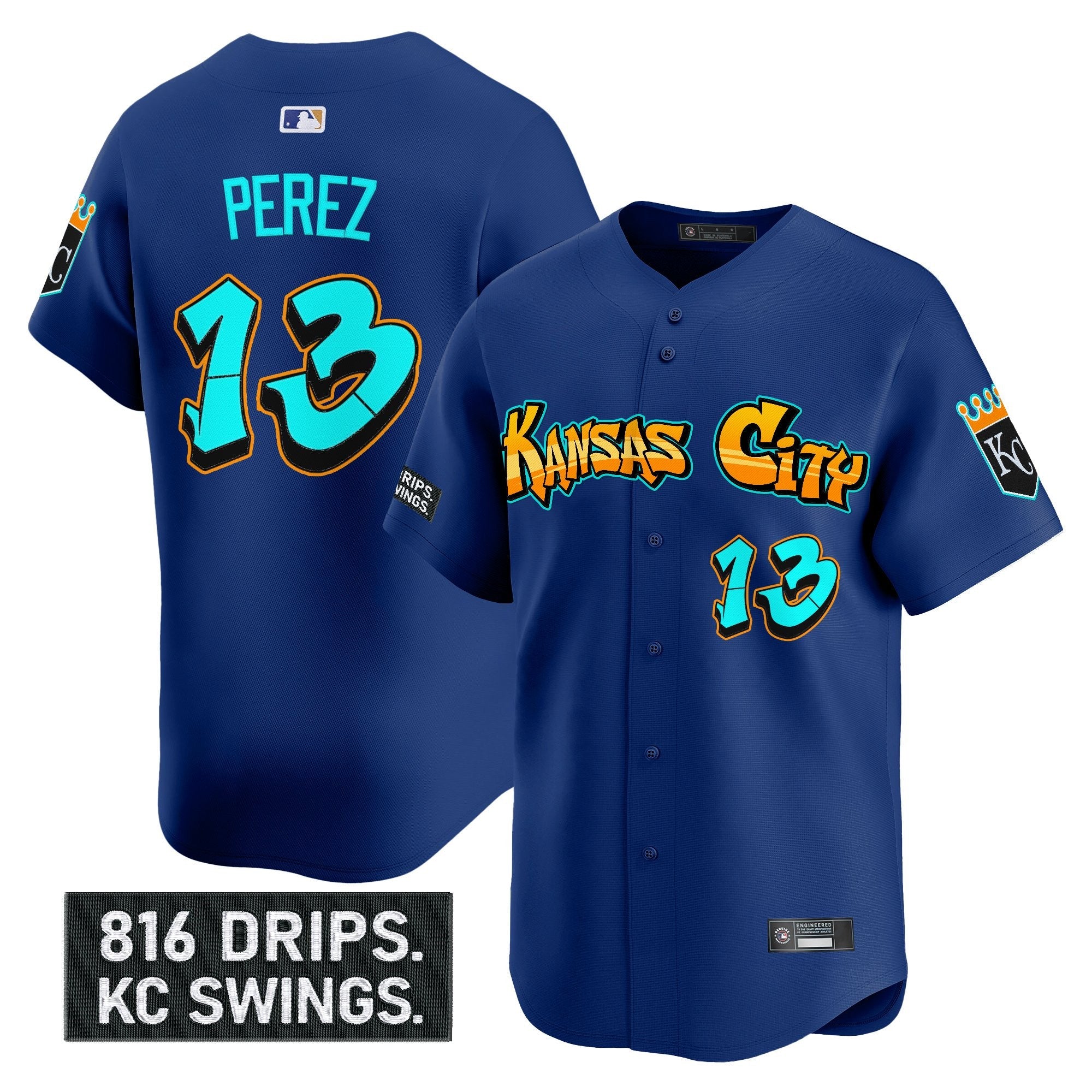 Men’s Kansas City ‘Graffiti Crown Drop Edition’ Vapor Premier Limited Jersey