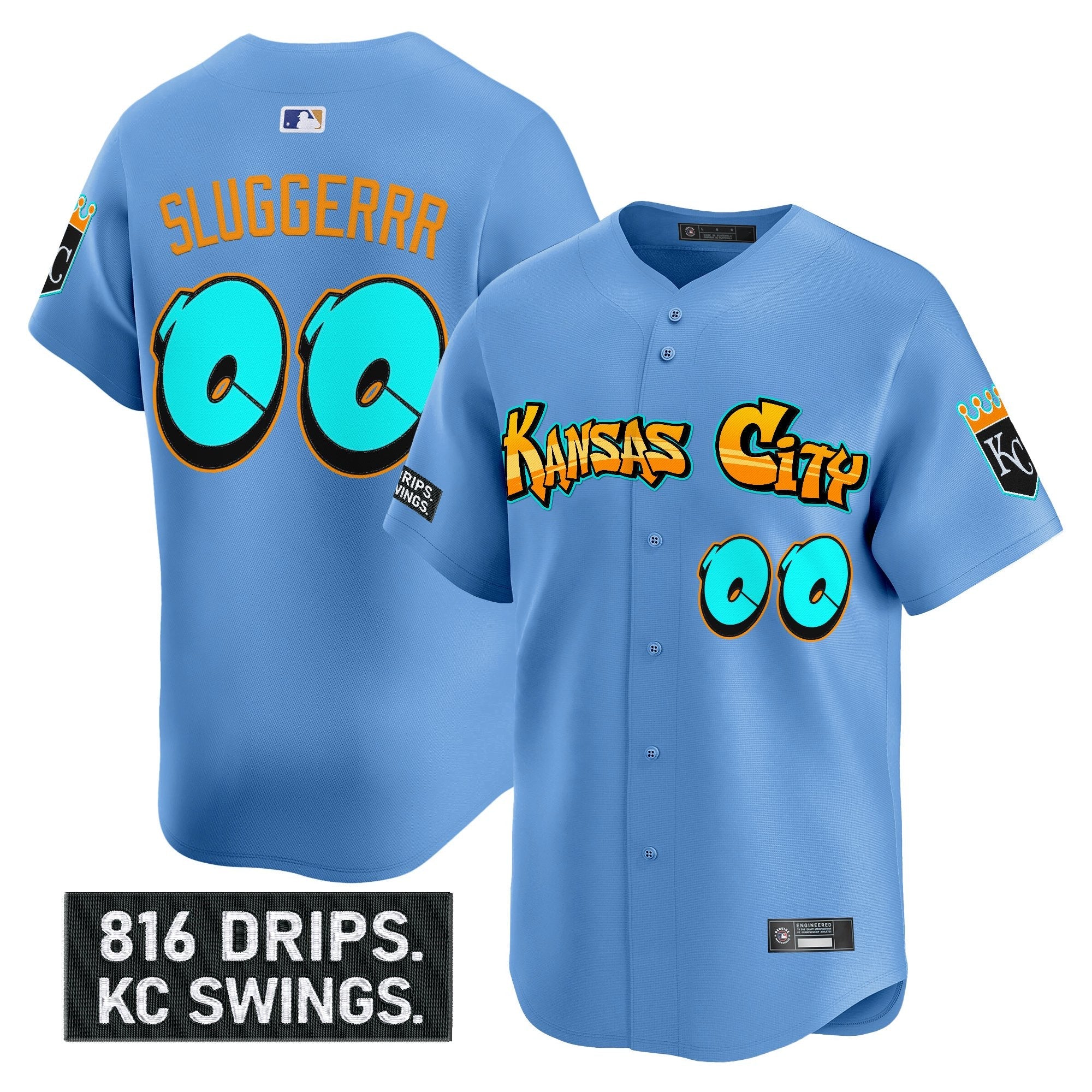 Men’s Kansas City ‘Graffiti Crown Drop Edition’ Vapor Premier Limited Jersey