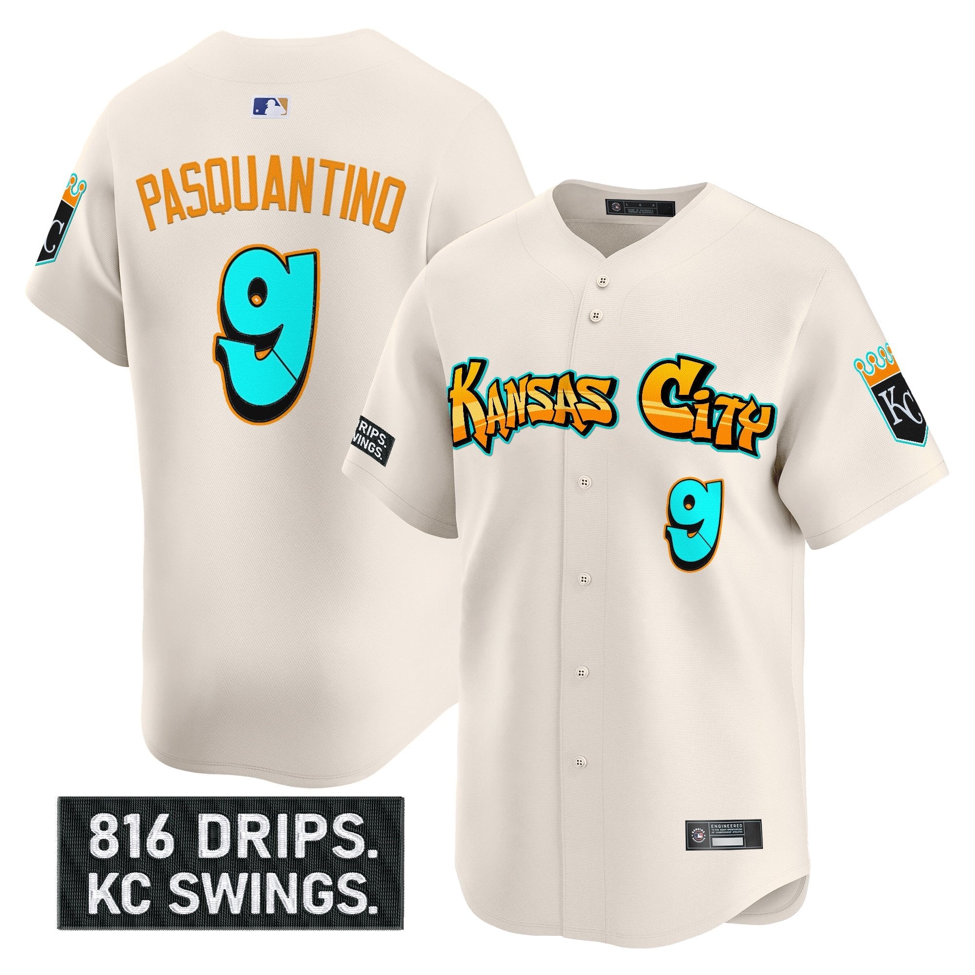Men’s Kansas City ‘Graffiti Crown Drop Edition’ Vapor Premier Limited Jersey