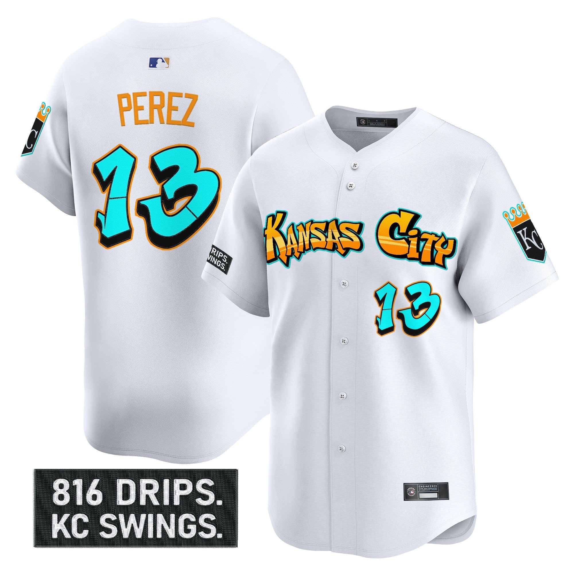 Men’s Kansas City ‘Graffiti Crown Drop Edition’ Vapor Premier Limited Jersey