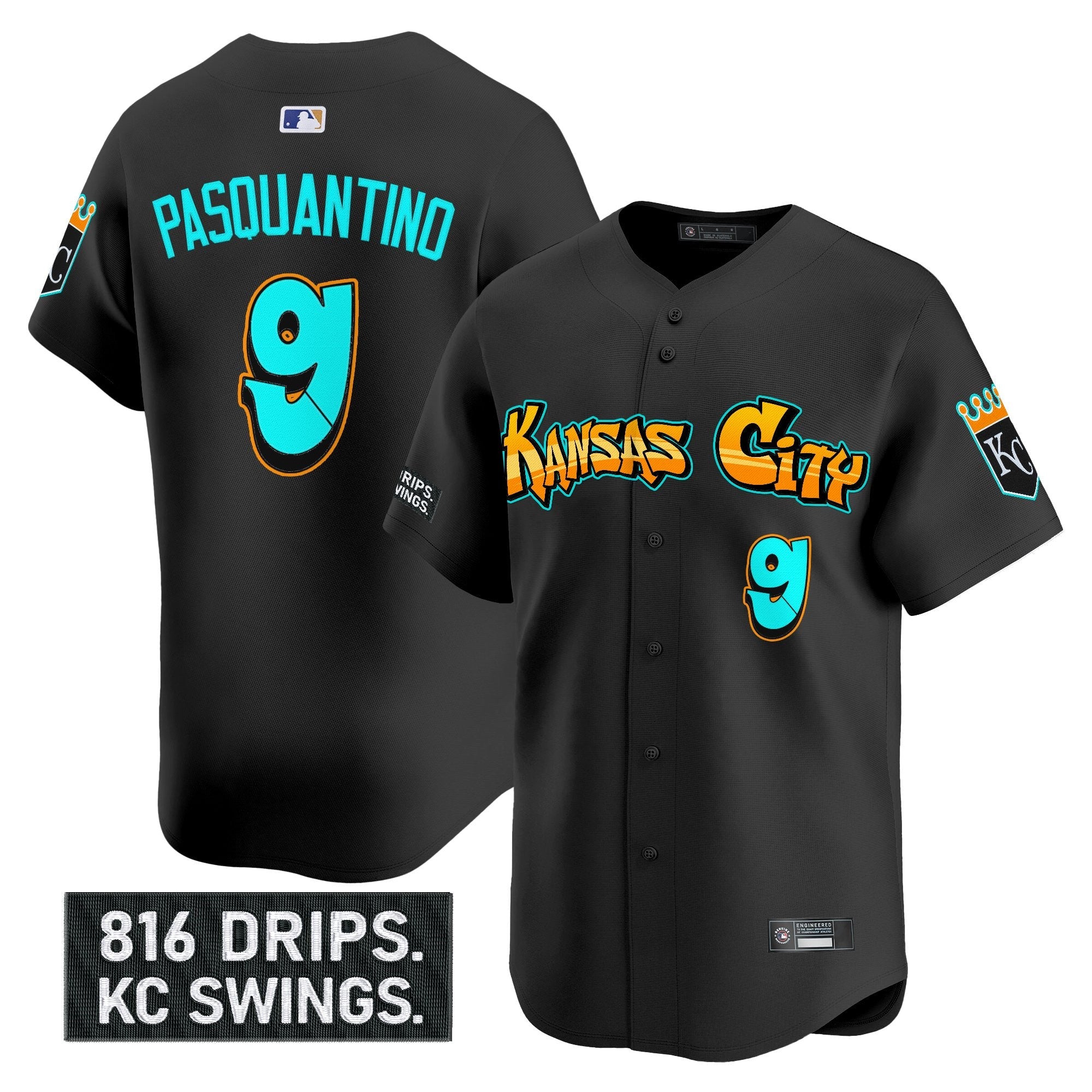 Men’s Kansas City ‘Graffiti Crown Drop Edition’ Vapor Premier Limited Jersey