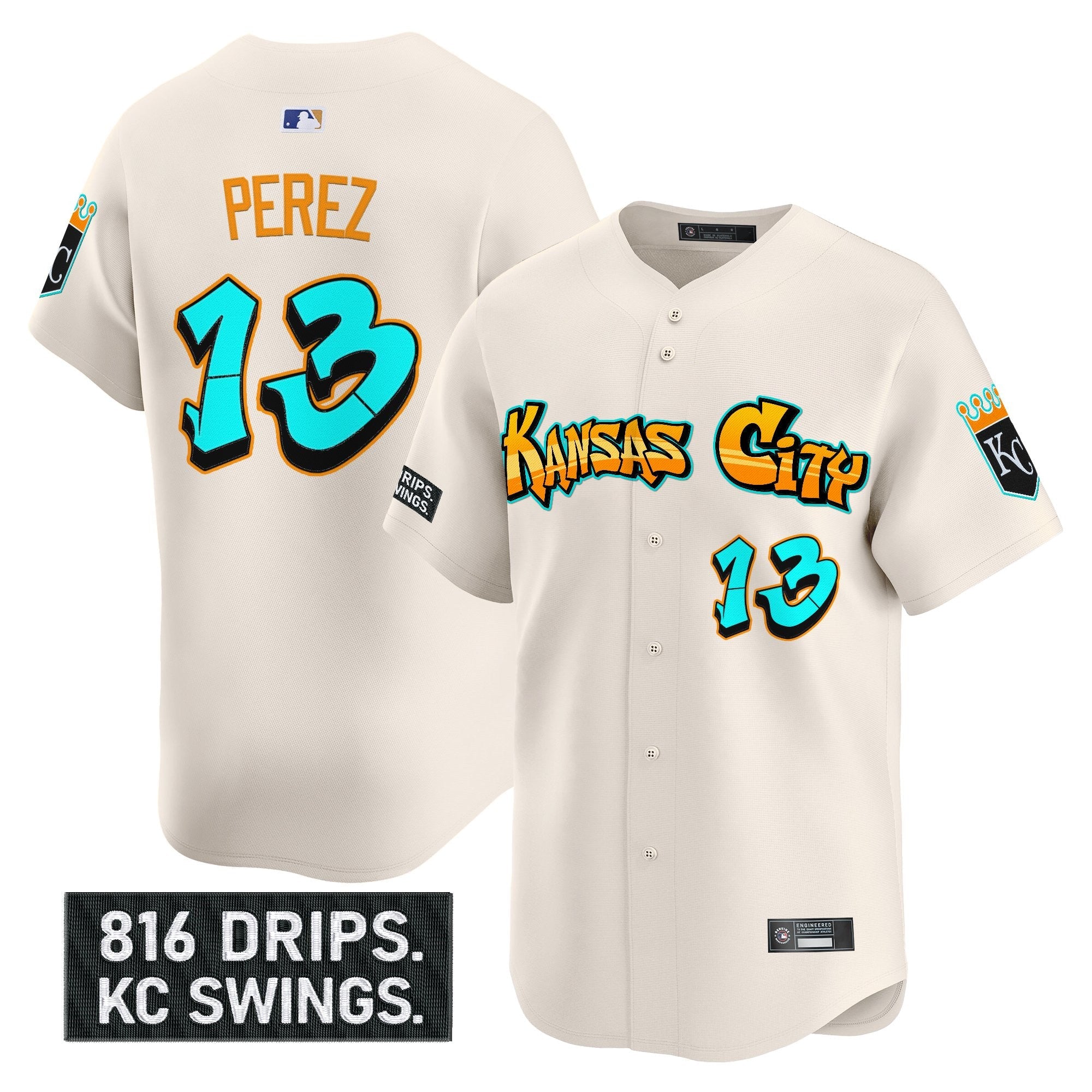 Men’s Kansas City ‘Graffiti Crown Drop Edition’ Vapor Premier Limited Jersey