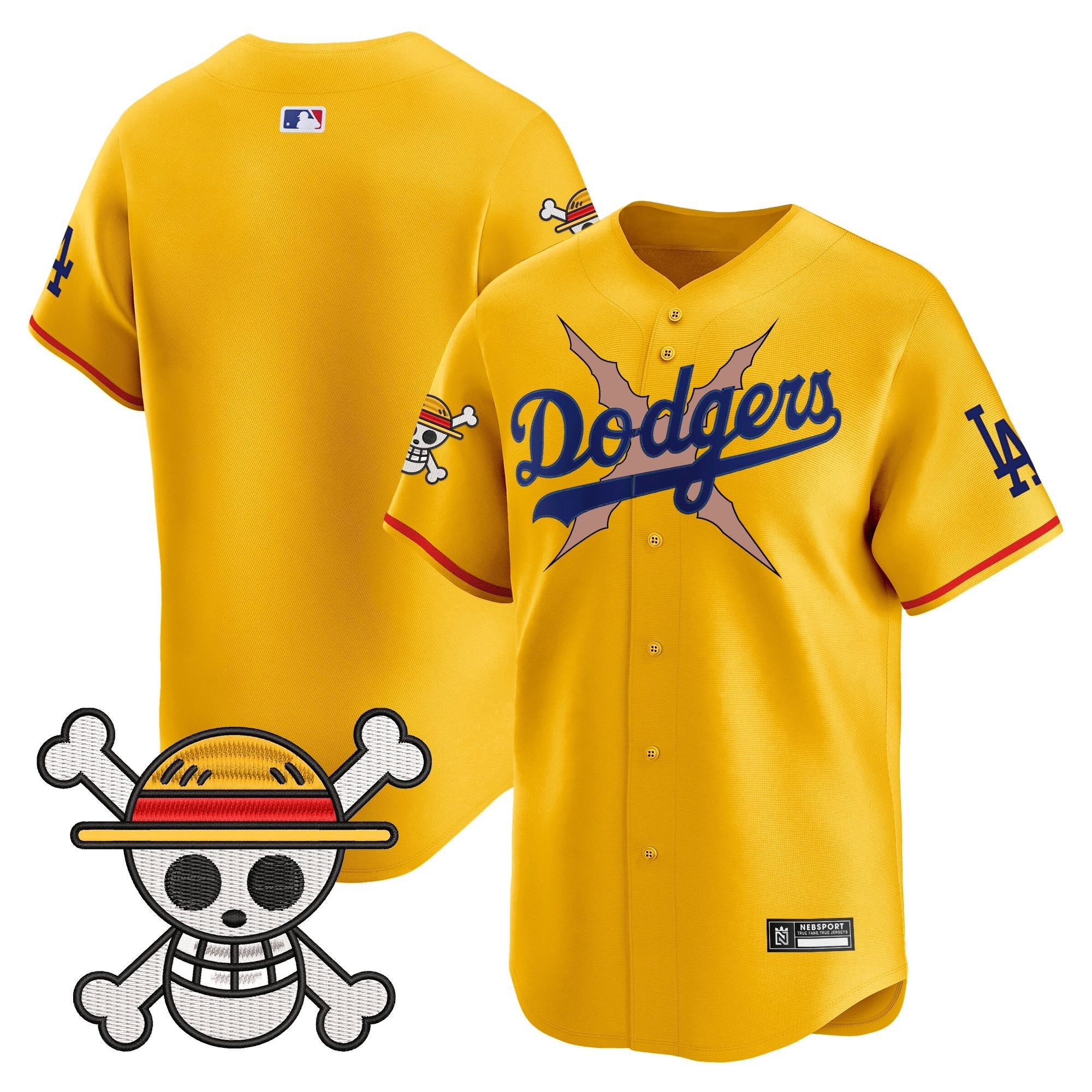 Men’s Los Angeles x One Piece 2025 Vapor Premier Limited Jersey – Stitched