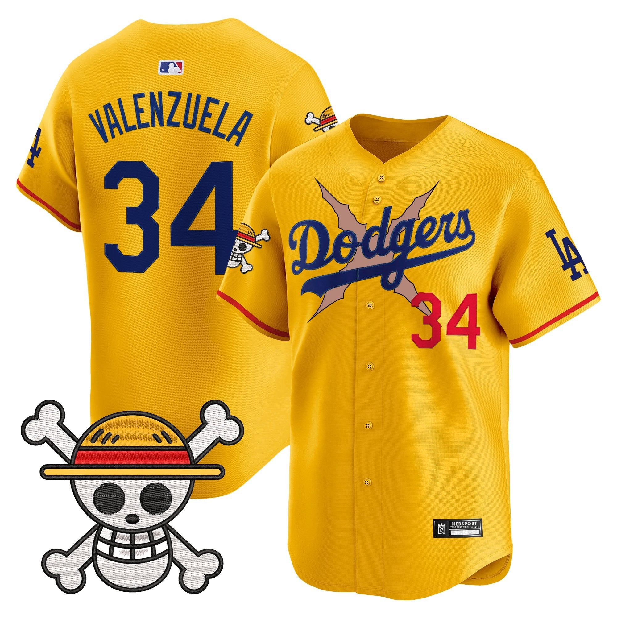 Men’s Los Angeles x One Piece 2025 Vapor Premier Limited Jersey – Stitched