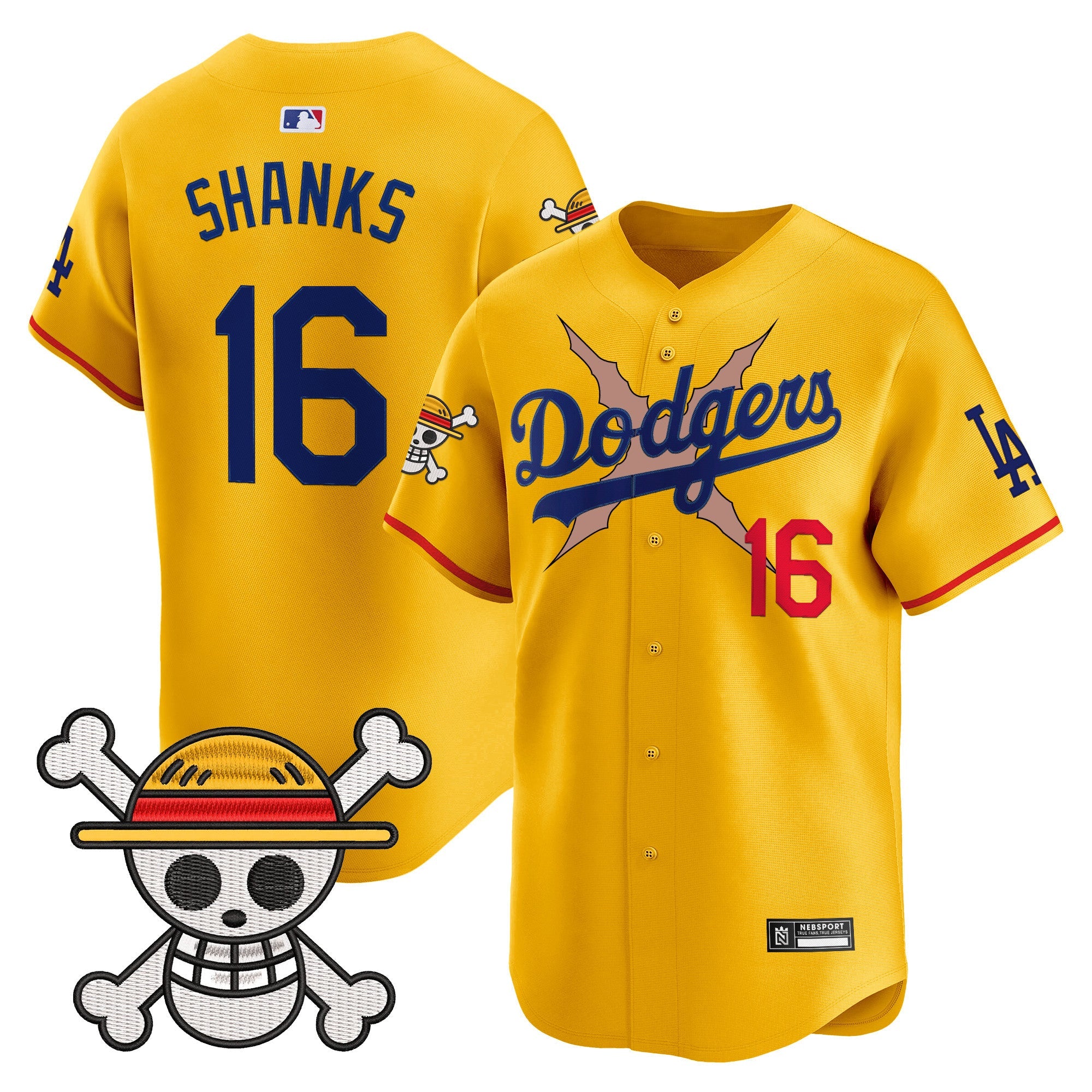 Men’s Los Angeles x One Piece 2025 Vapor Premier Limited Jersey – Stitched