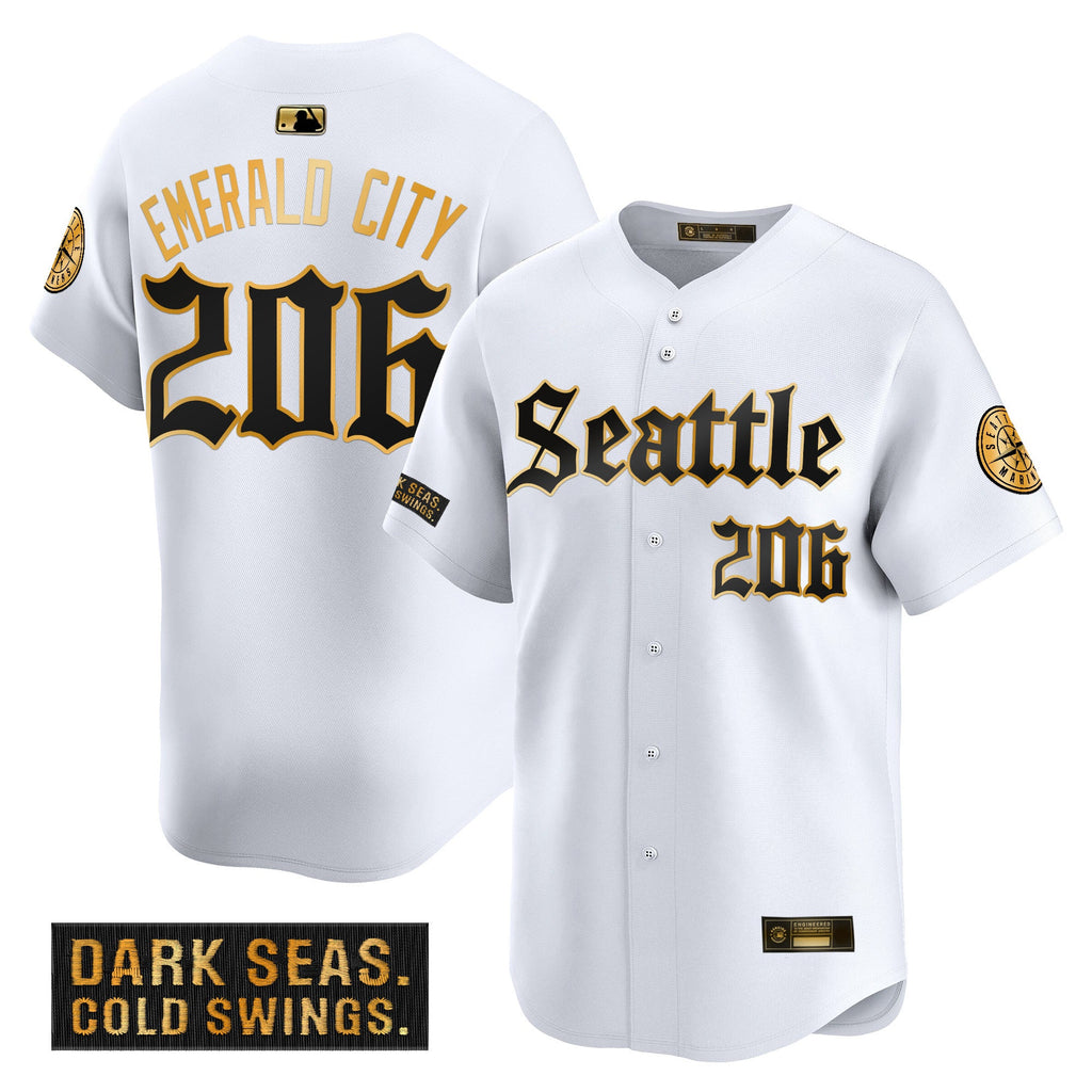 Men’s Seattle ‘Deep Sea Gothic Edition’ Gold Vapor Premier Limited Jersey