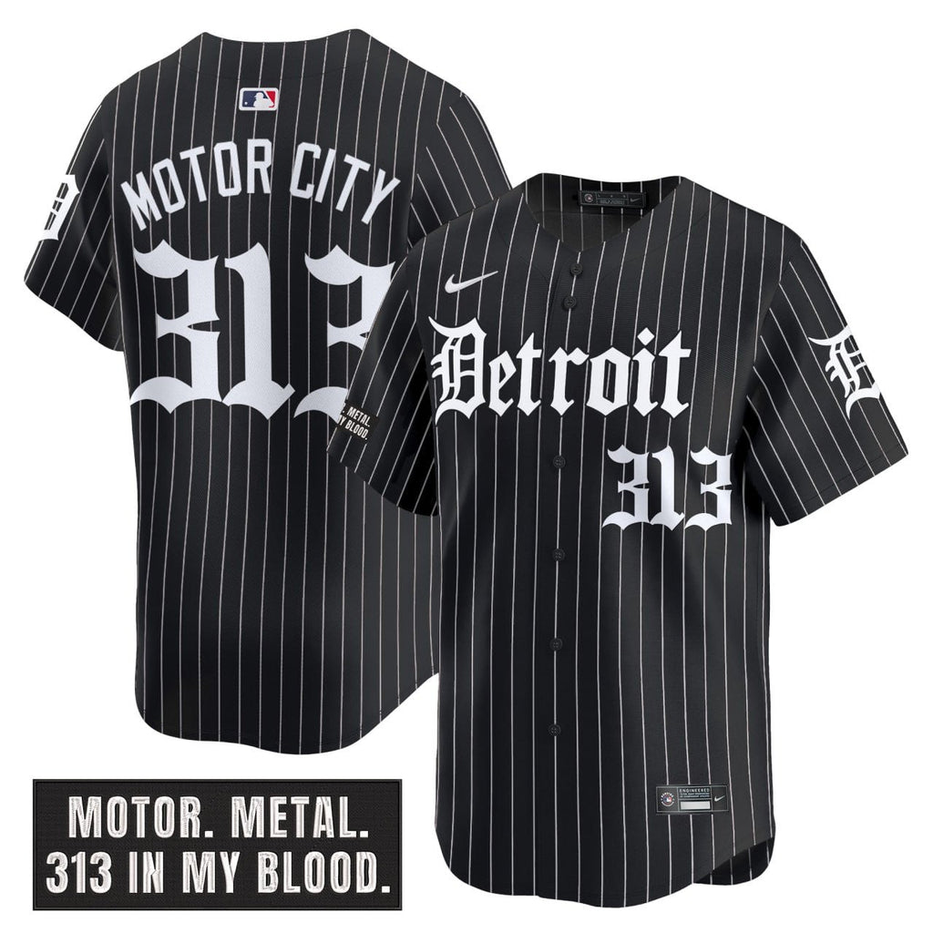 Men’s Detroit ‘Motor Gothic Edition’ Vapor Premier Limited Jersey