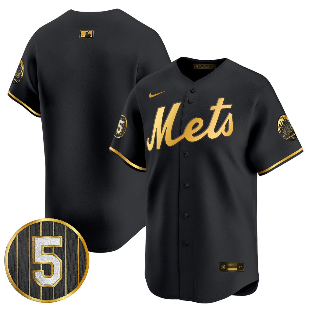 Men’s #5 David Wright Number Retirement Patch Vapor Premier Limited Jersey