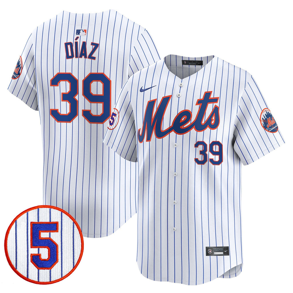 Men’s #5 David Wright Number Retirement Patch Vapor Premier Limited Jersey