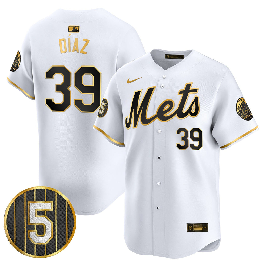 Men’s #5 David Wright Number Retirement Patch Vapor Premier Limited Jersey