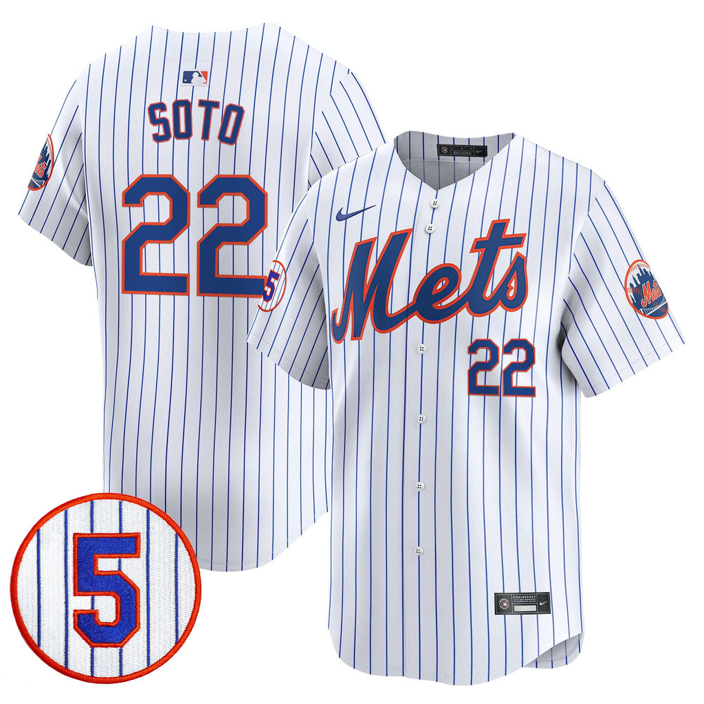 Men’s #5 David Wright Number Retirement Patch Vapor Premier Limited Jersey