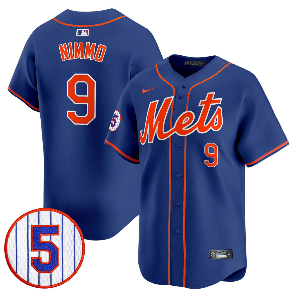 Men’s #5 David Wright Number Retirement Patch Vapor Premier Limited Jersey