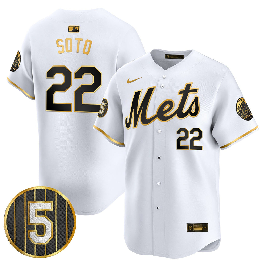 Men’s #5 David Wright Number Retirement Patch Vapor Premier Limited Jersey