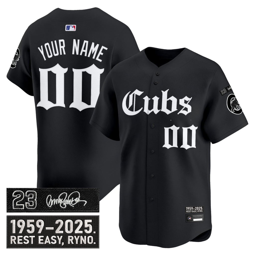 Chicago ‘Ryne Sandberg Tribute’ Vapor Premier Limited Custom Jersey – Gothic Edition