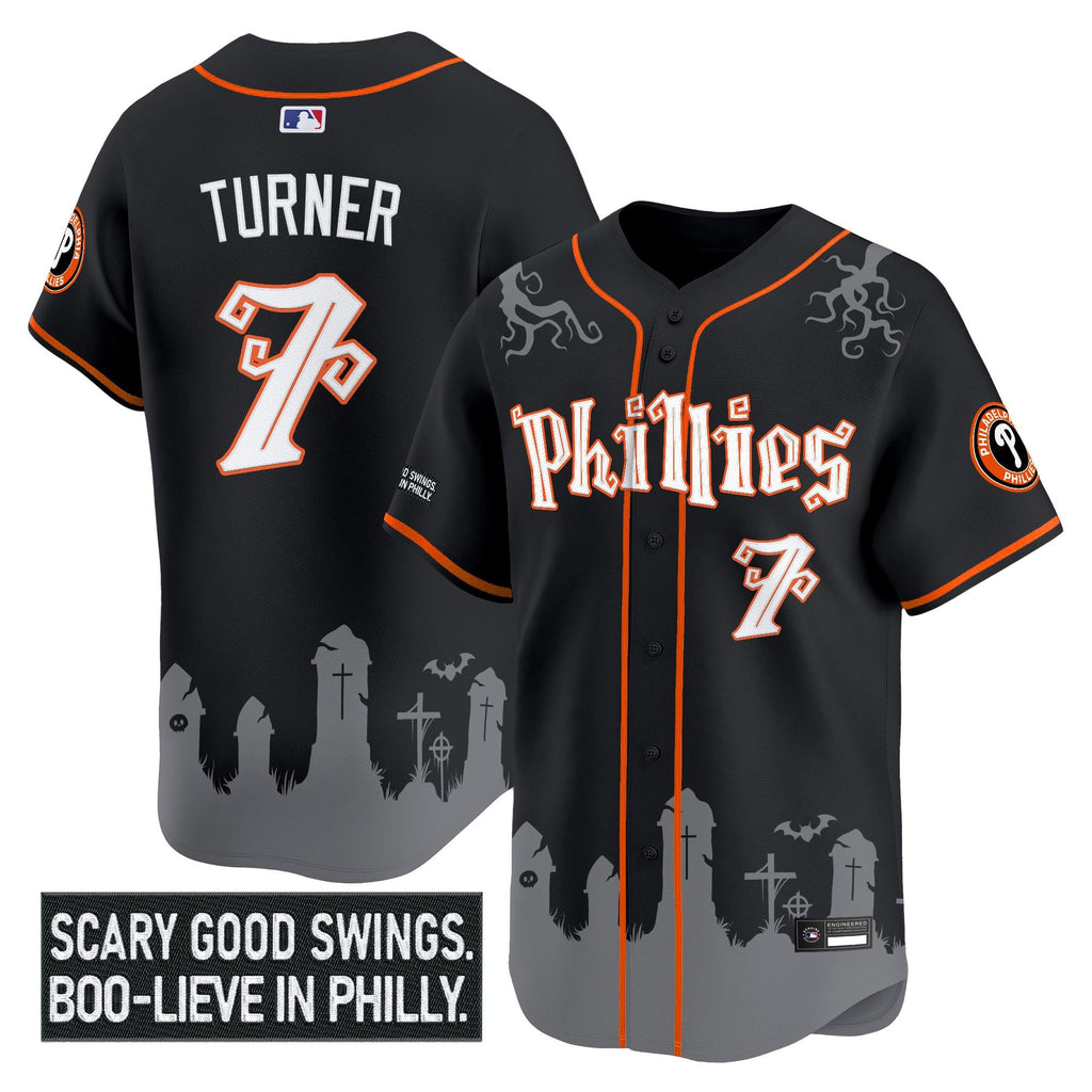 Men’s Philadelphia ‘Halloween Spooky Edition’ Premier Limited Jersey – Stitched