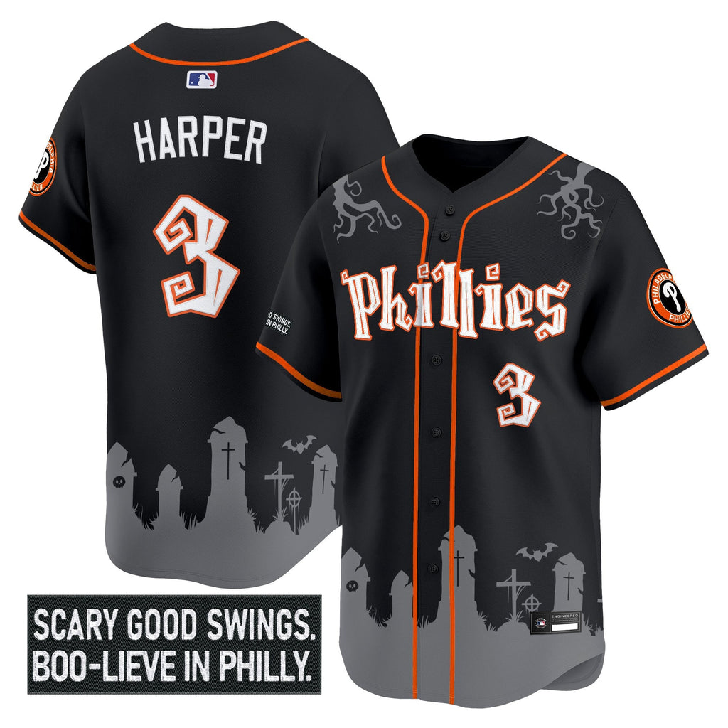 Men’s Philadelphia ‘Halloween Spooky Edition’ Premier Limited Jersey – Stitched