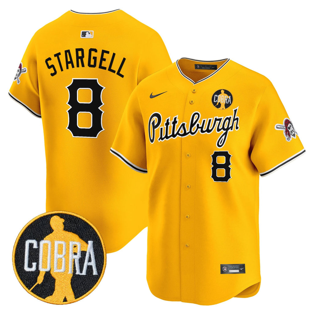 Men’s Pittsburgh ‘Dave Parker Cobra Patch’ Vapor Premier Limited Jersey