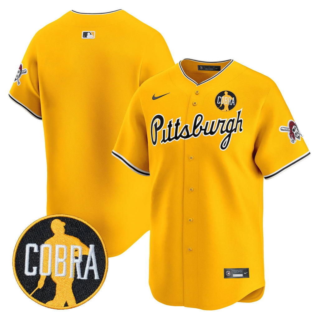 Men’s Pittsburgh ‘Dave Parker Cobra Patch’ Vapor Premier Limited Jersey