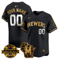 Milwaukee Home & Bob Uecker Patch Vapor Premier Limited Custom Jersey