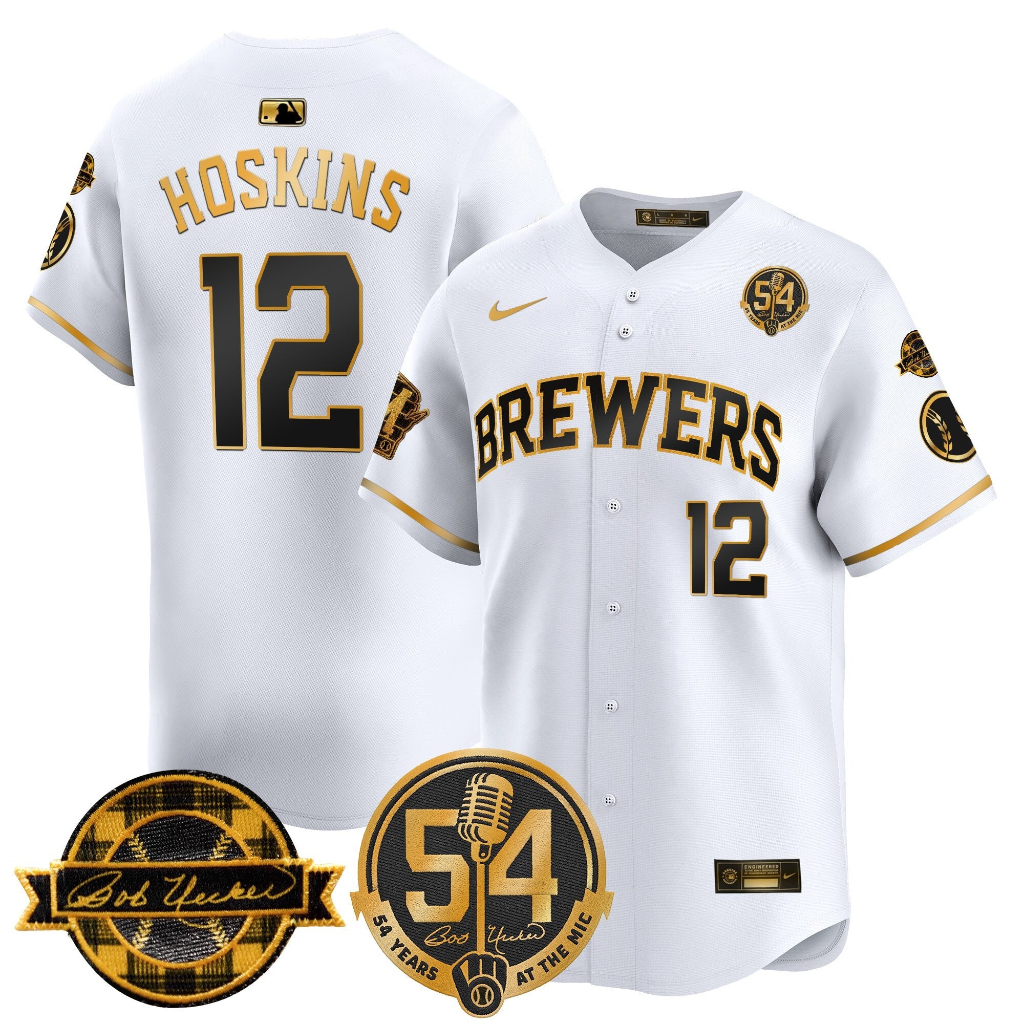Men’s Milwaukee ‘Bob Uecker – 54 Seasons for ’ Vapor Premier Limited Jersey