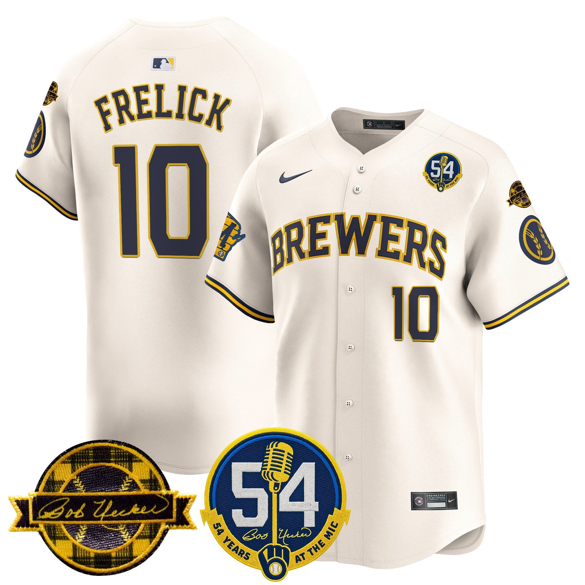 Men’s Milwaukee ‘Bob Uecker – 54 Seasons for ’ Vapor Premier Limited Jersey