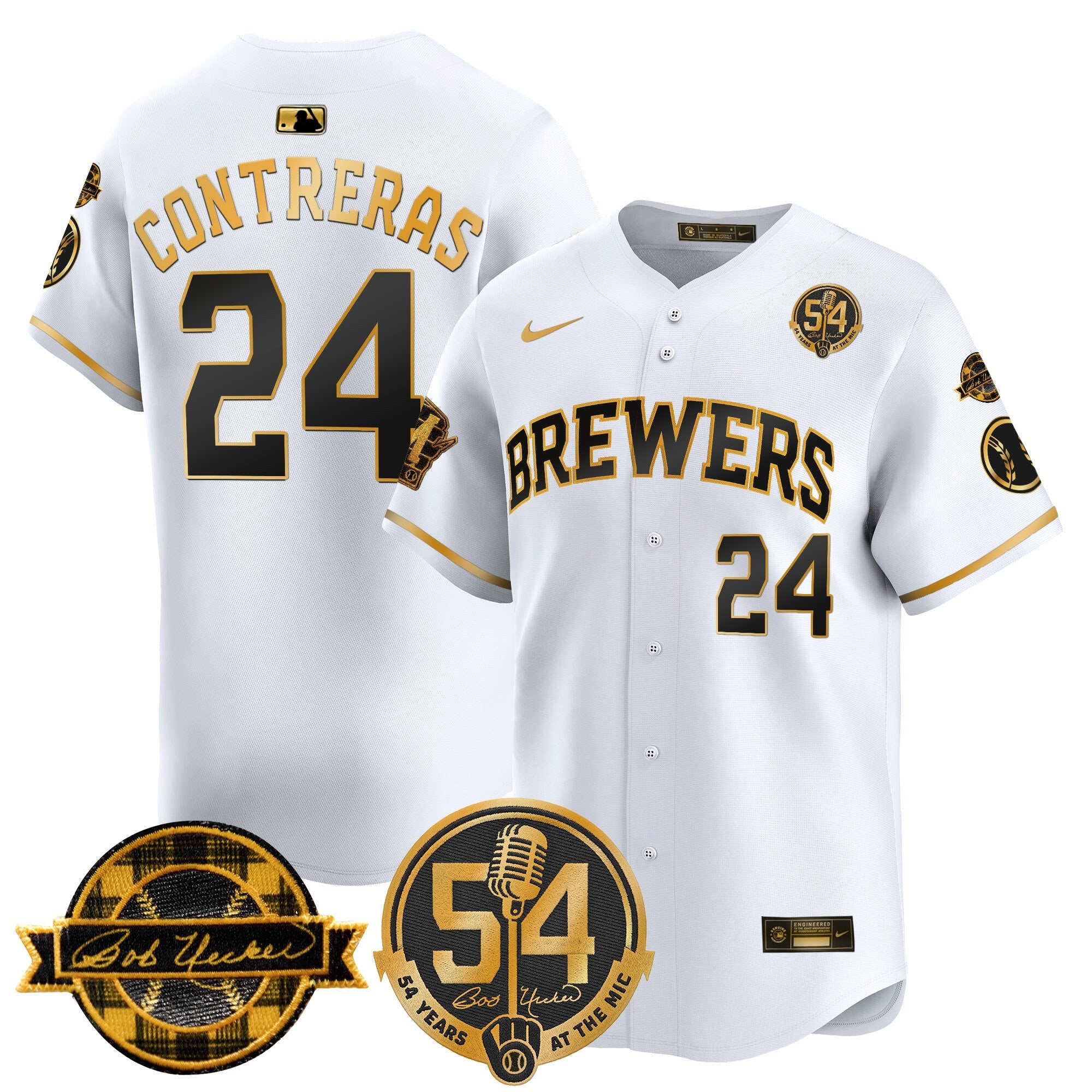 Men’s Milwaukee ‘Bob Uecker – 54 Seasons for ’ Vapor Premier Limited Jersey
