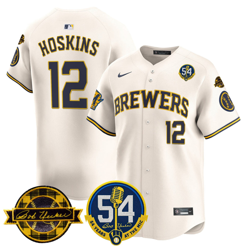 Men’s Milwaukee ‘Bob Uecker – 54 Seasons for ’ Vapor Premier Limited Jersey