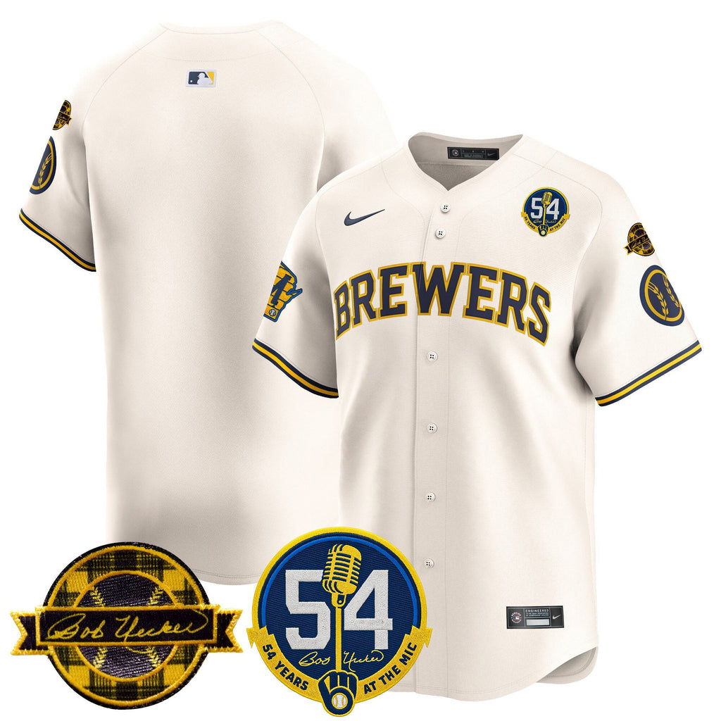 Men’s Milwaukee ‘Bob Uecker – 54 Seasons for ’ Vapor Premier Limited Jersey
