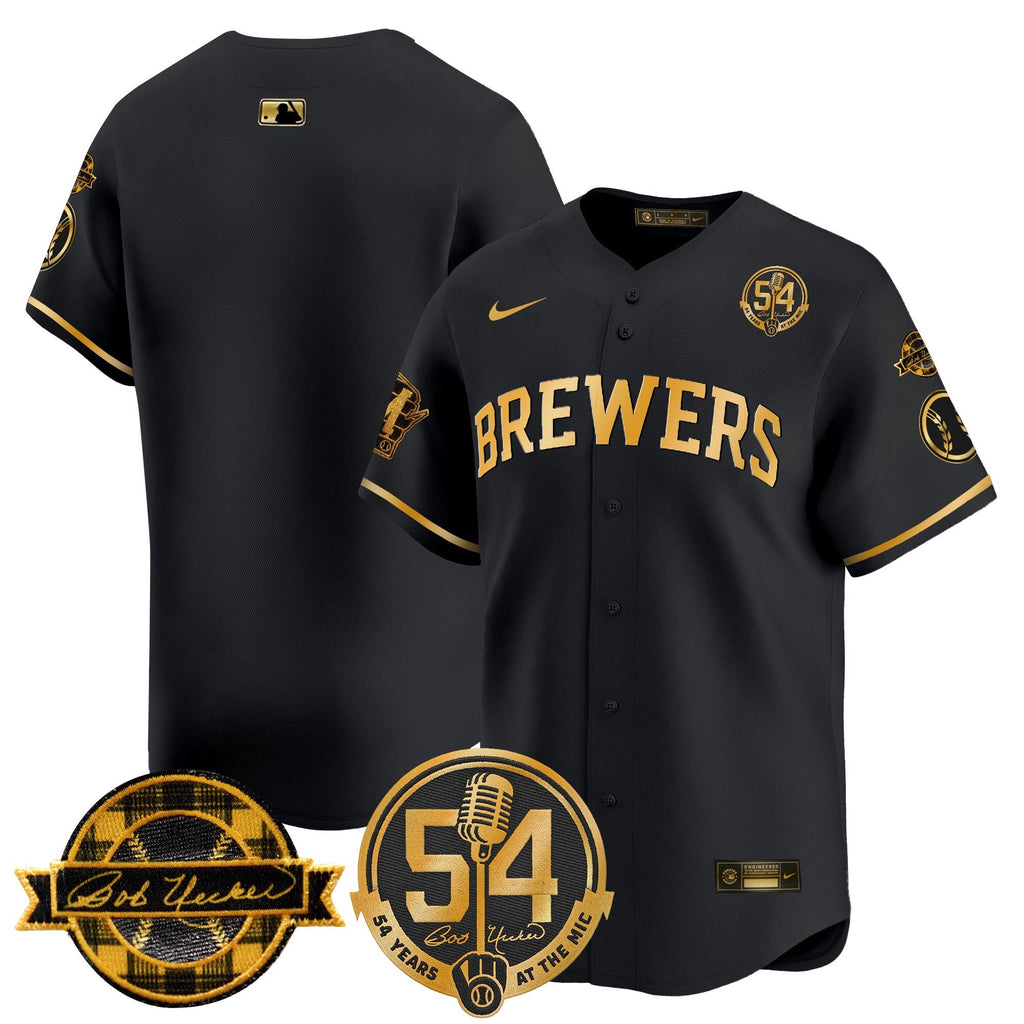 Men’s Milwaukee ‘Bob Uecker – 54 Seasons for ’ Vapor Premier Limited Jersey