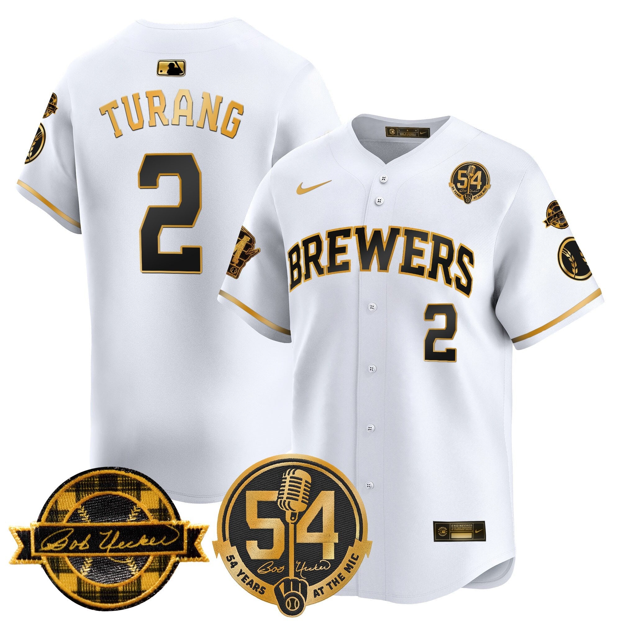 Men’s Milwaukee ‘Bob Uecker – 54 Seasons for ’ Vapor Premier Limited Jersey