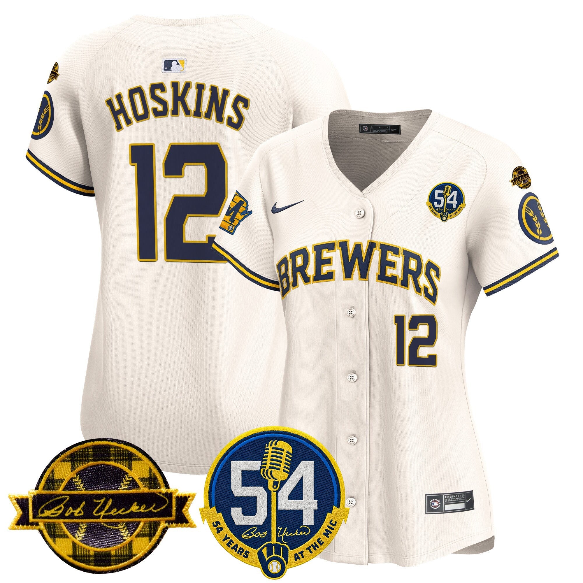 Women’s Milwaukee ‘Bob Uecker – 54 Seasons for ’ Vapor Premier Limited Jersey