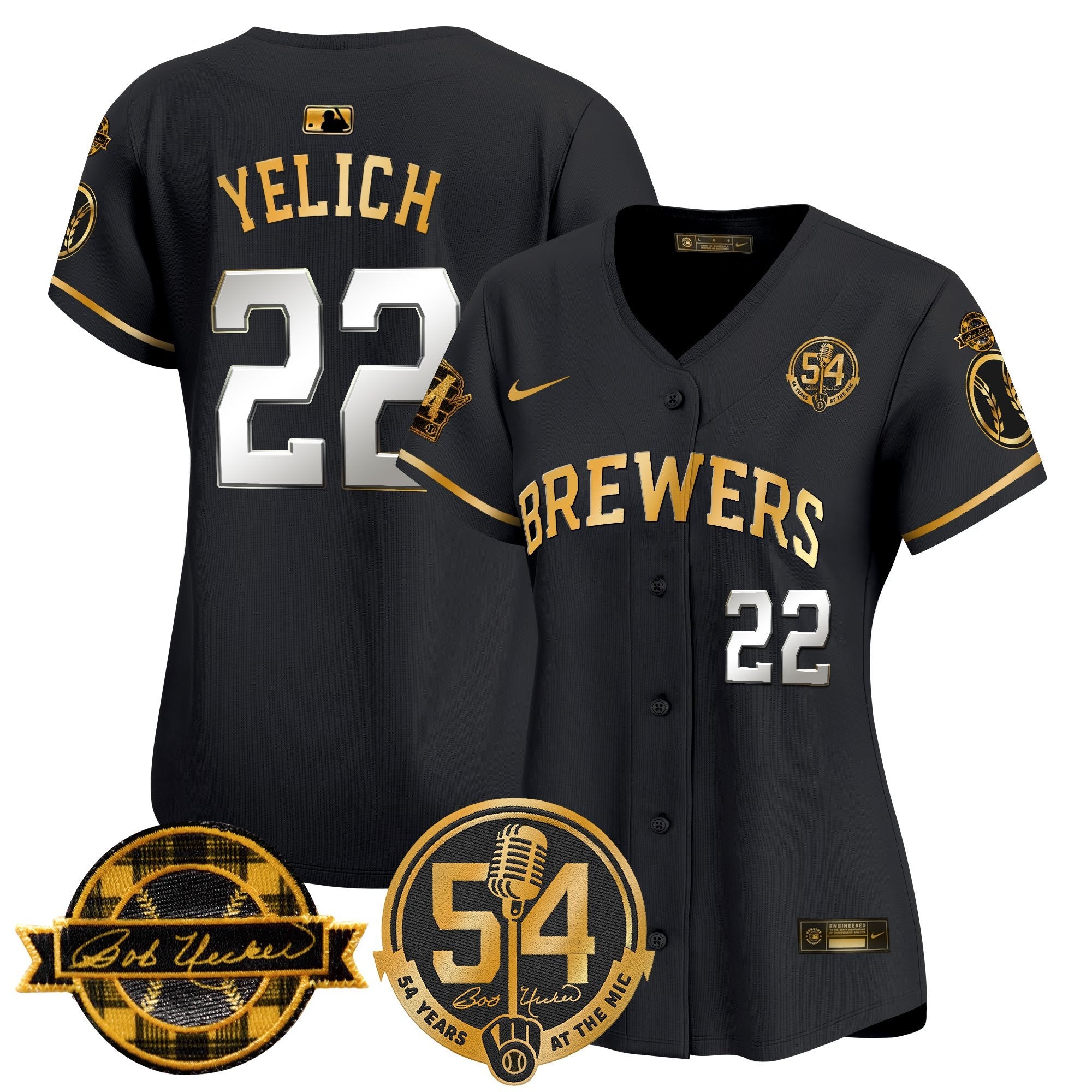 Women’s Milwaukee ‘Bob Uecker – 54 Seasons for ’ Vapor Premier Limited Jersey