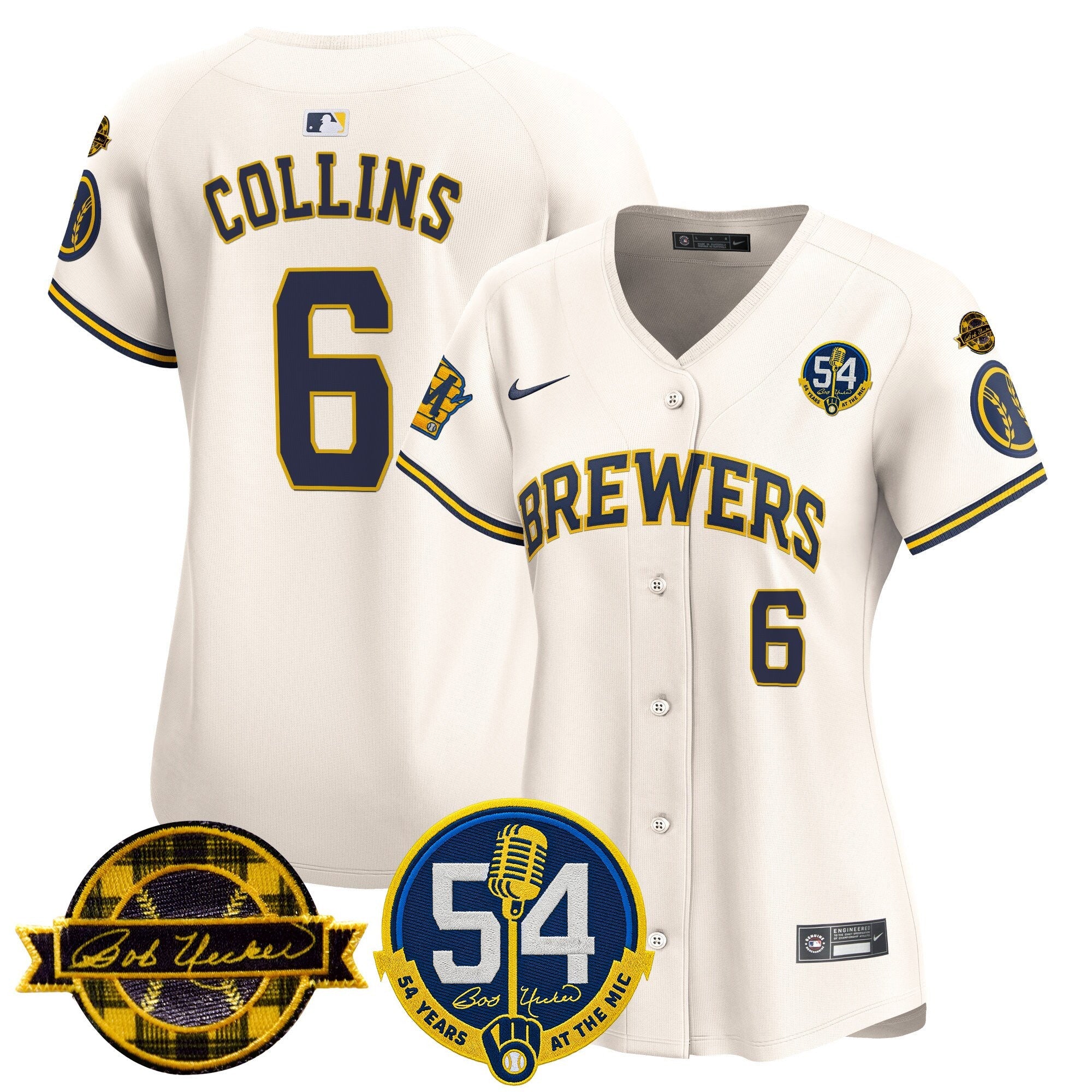 Women’s Milwaukee ‘Bob Uecker – 54 Seasons for ’ Vapor Premier Limited Jersey