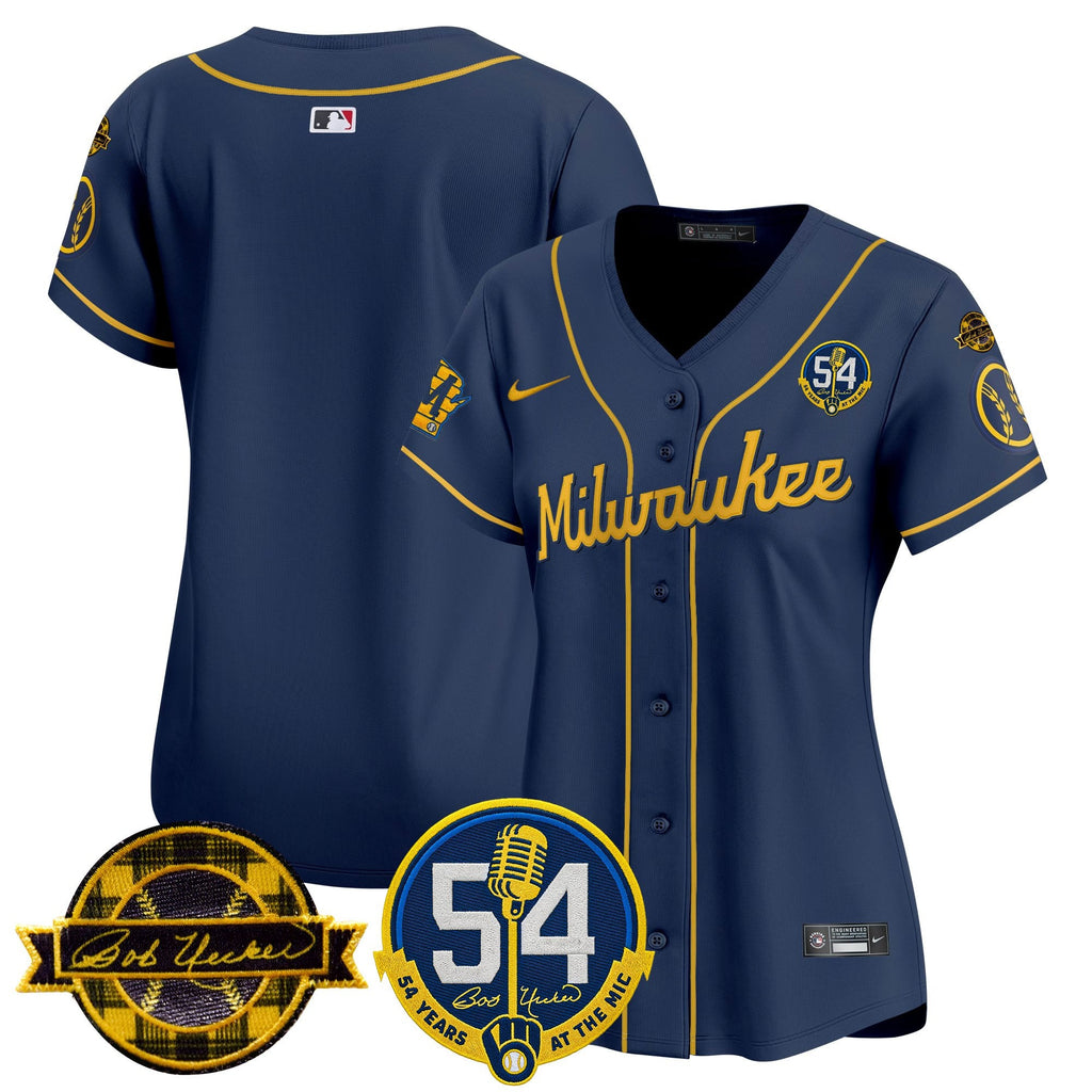 Women’s Milwaukee ‘Bob Uecker – 54 Seasons for ’ Vapor Premier Limited Jersey